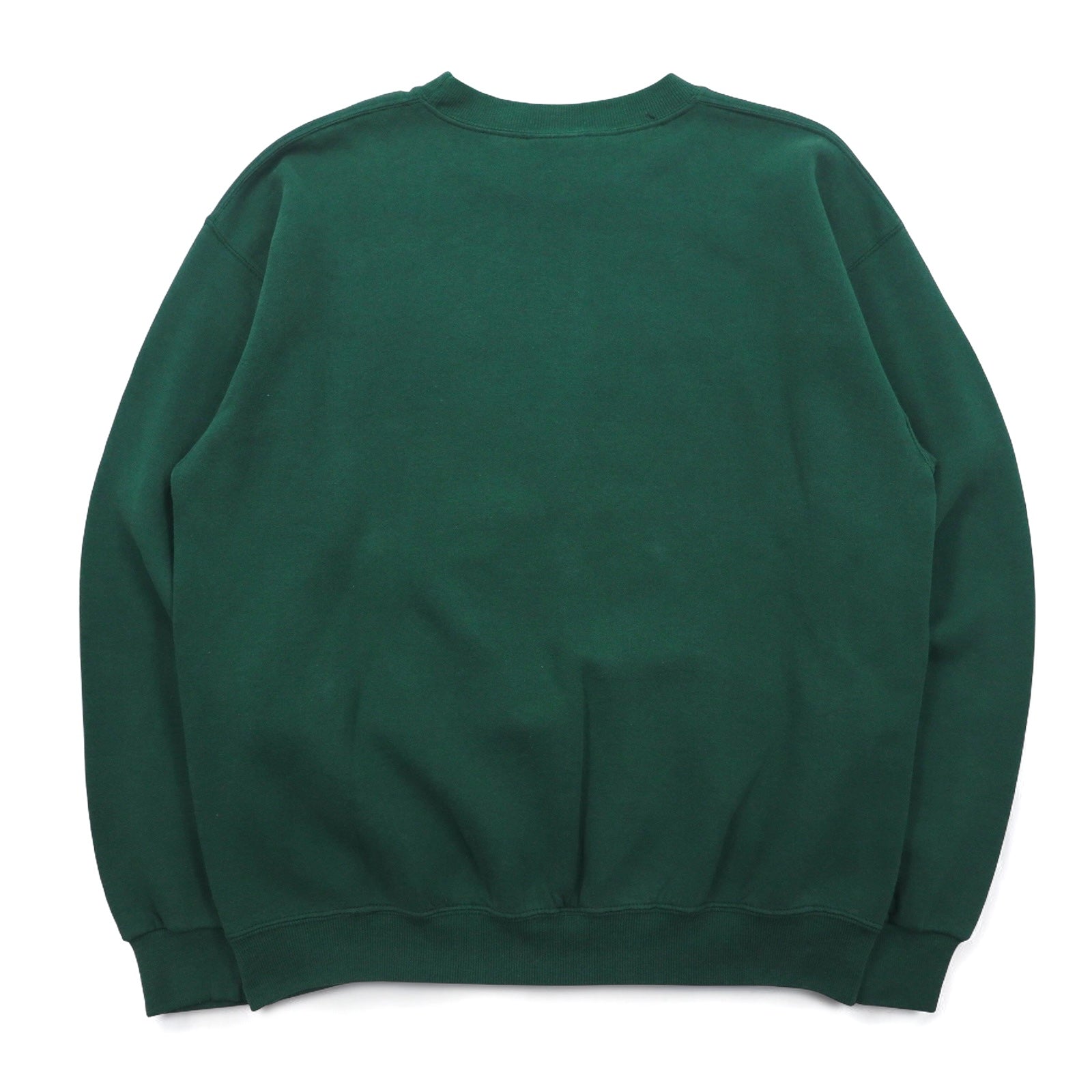 SANTEE by PLUMA USA made 90s NCAA College Print Sweatshirt L Green Brushed Miami Hurricanes