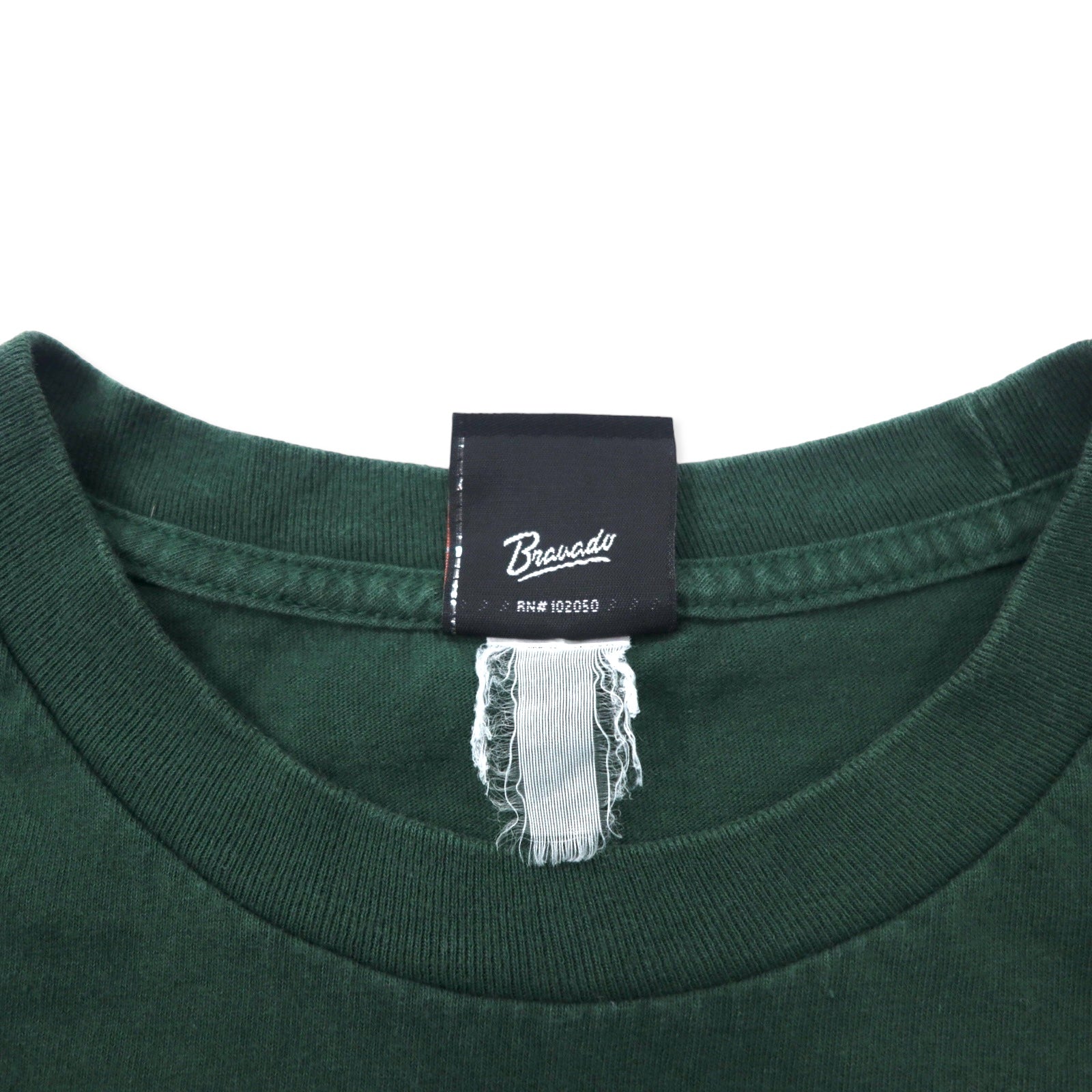 T-shirt HARLEY DAVIDSON con stampa logo, taglia XL, verde, cotone, numero uno, stampa fronte-retro DENTON COUNTY TX
