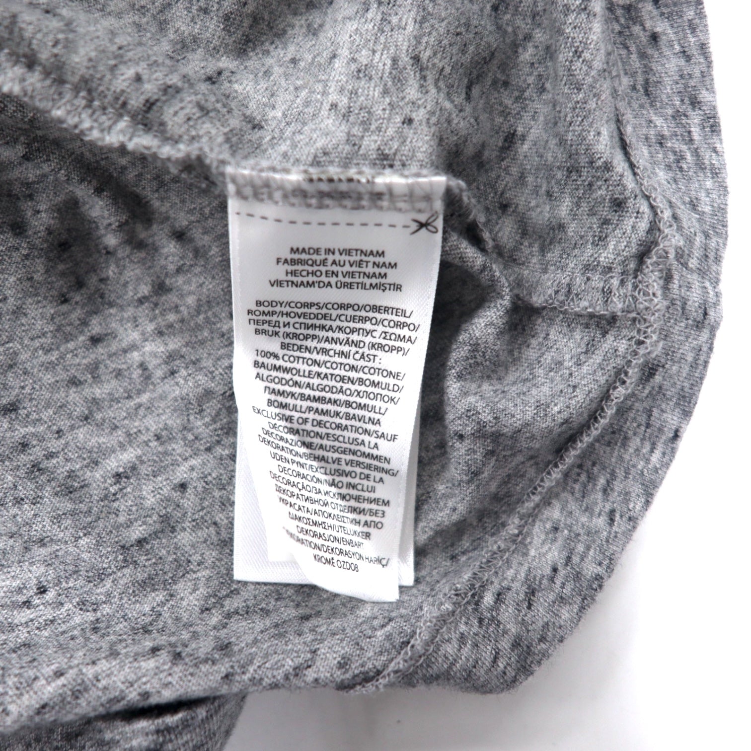 POLO RALPH LAUREN T-shirt girocollo L grigio cotone ricamo pony piccolo