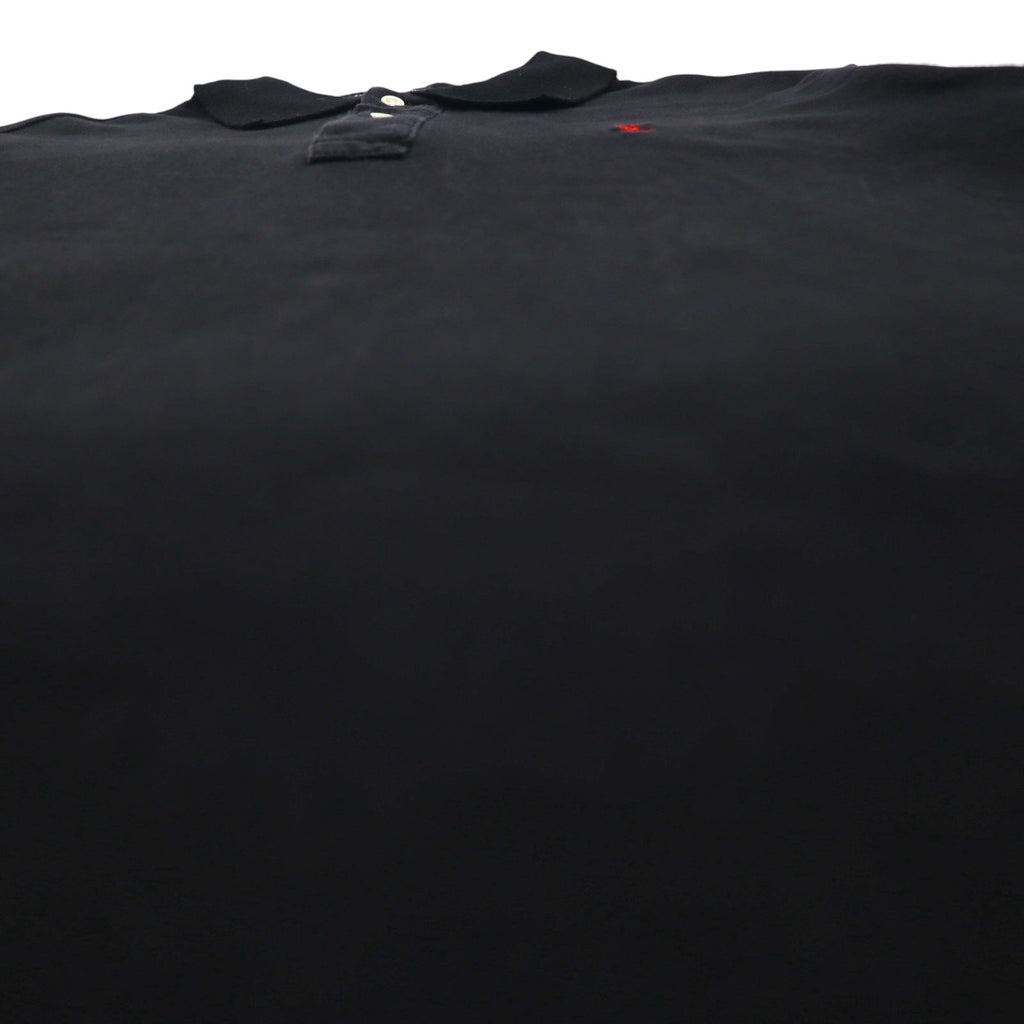 Polo by Ralph Lauren Polo anni '90 XL Nera Cotone Piqué Piccolo ricamo pony