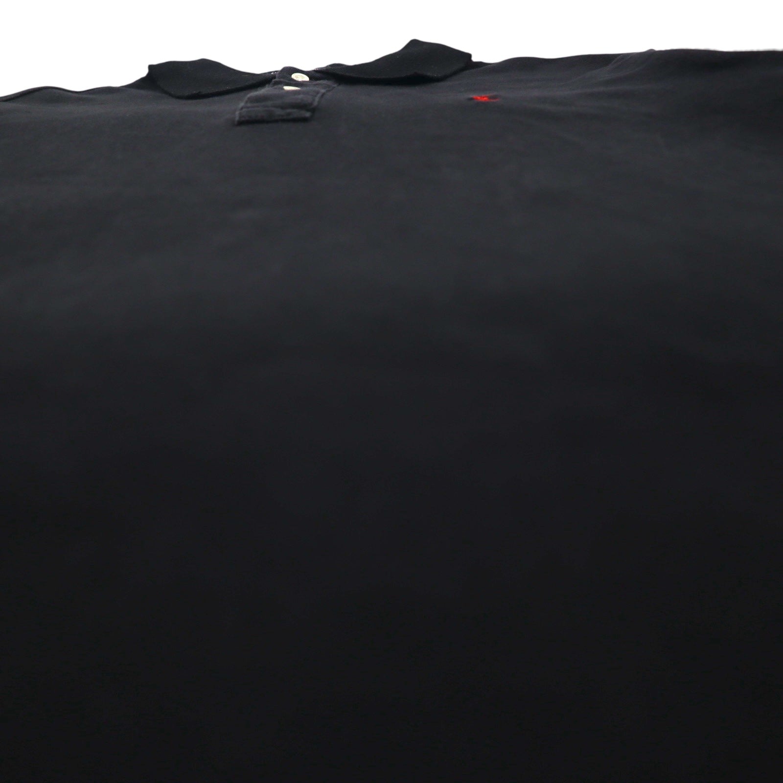 Polo by Ralph Lauren Polo anni '90 XL Nera Cotone Piqué Piccolo ricamo pony
