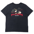 HARLEY DAVIDSON ロゴプリント Tシャツ XL ブラック コットン 両面プリント