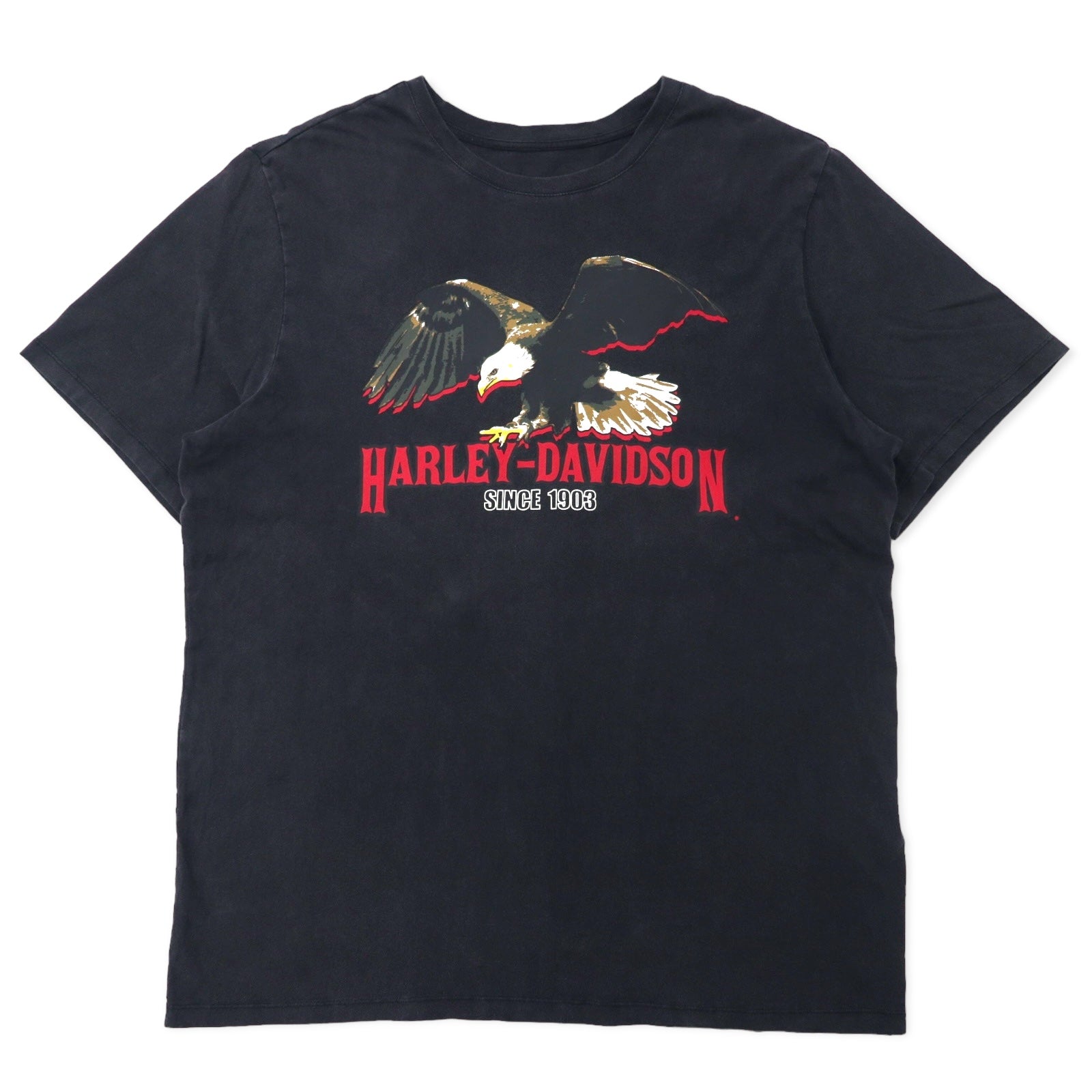 T-shirt HARLEY DAVIDSON con logo stampato, taglia XL, colore nero, stampa fronte/retro