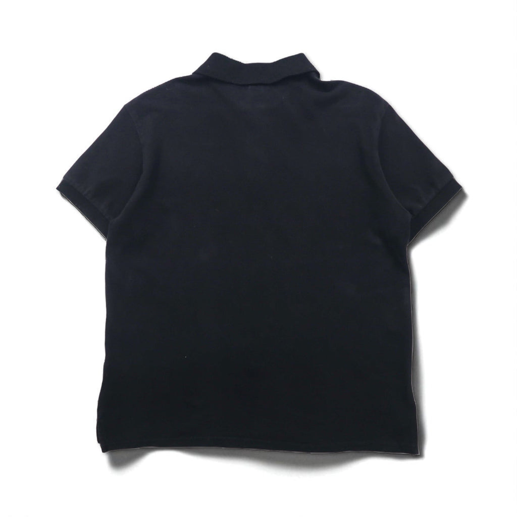 Polo by Ralph Lauren Polo anni '90 XL Nera Cotone Piqué Piccolo ricamo pony
