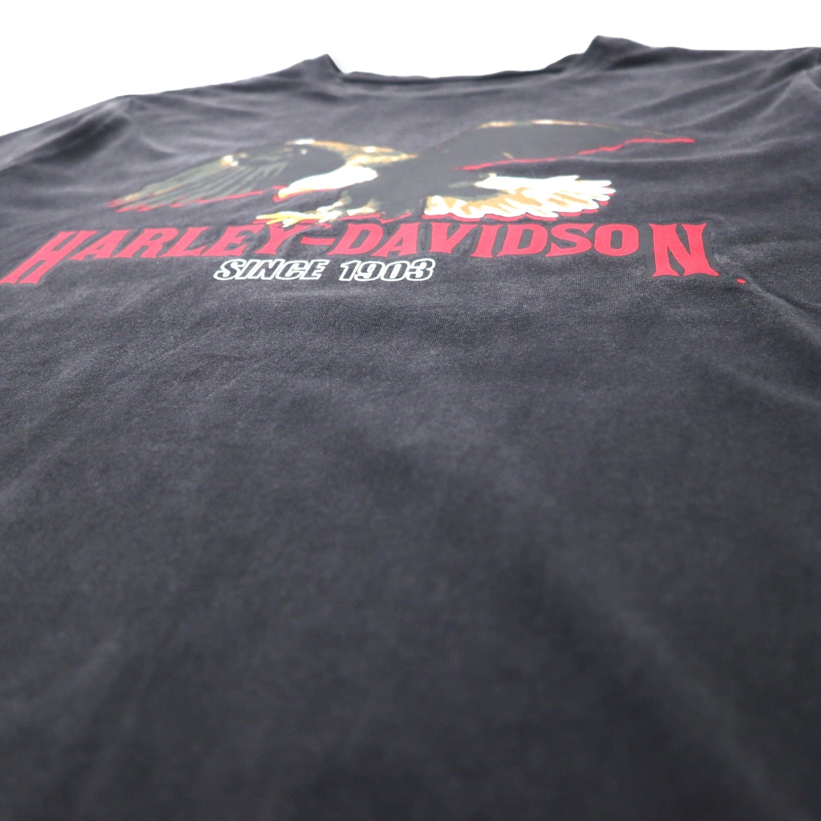 T-shirt HARLEY DAVIDSON con logo stampato, taglia XL, colore nero, stampa fronte/retro