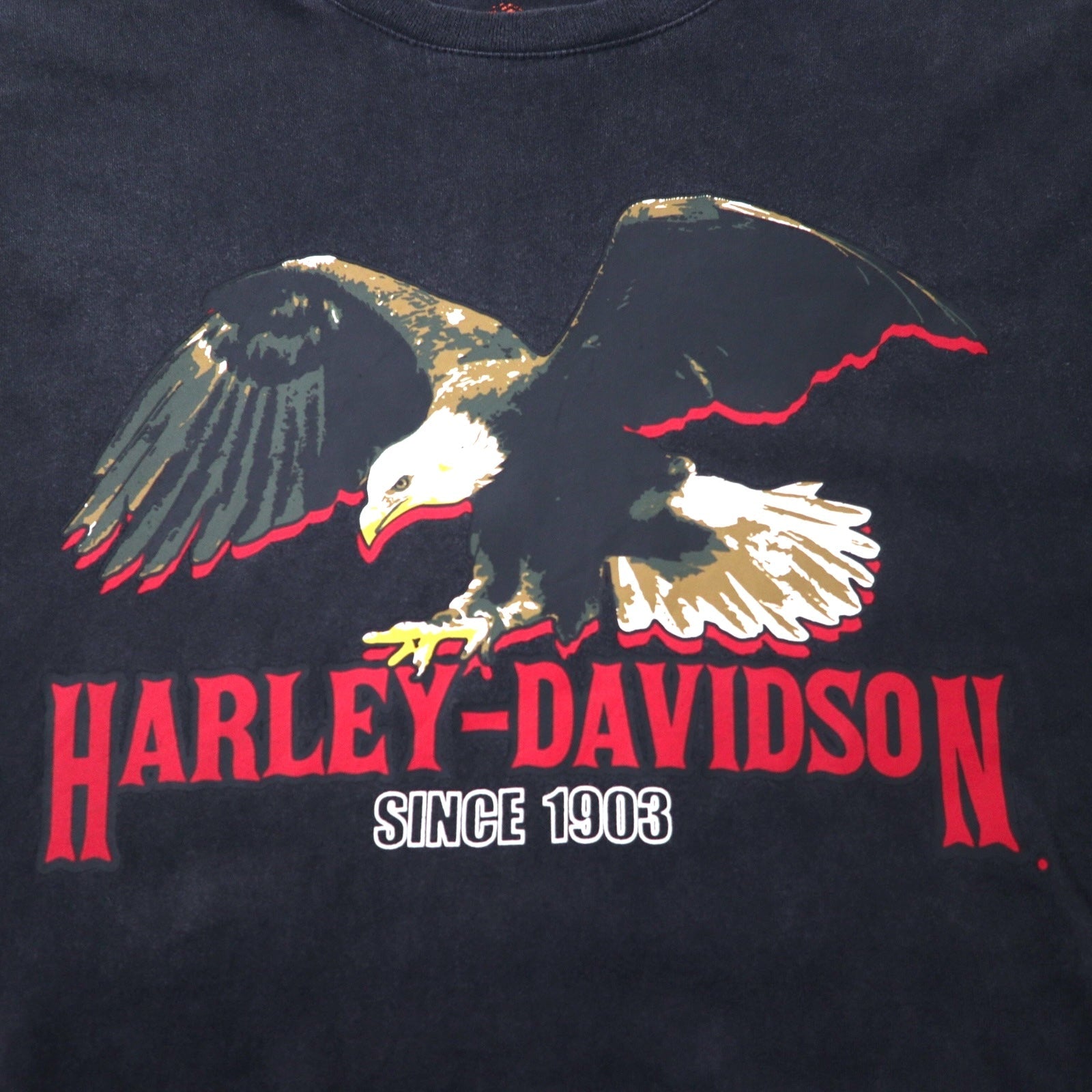 T-shirt HARLEY DAVIDSON con logo stampato, taglia XL, colore nero, stampa fronte/retro