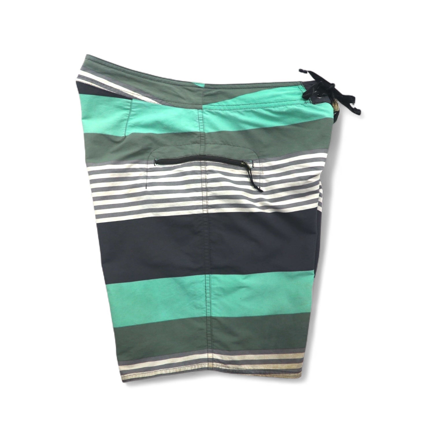 Patagonia Wavefarer Board Shorts pantaloncini M verde grigio a righe nylon 86621
