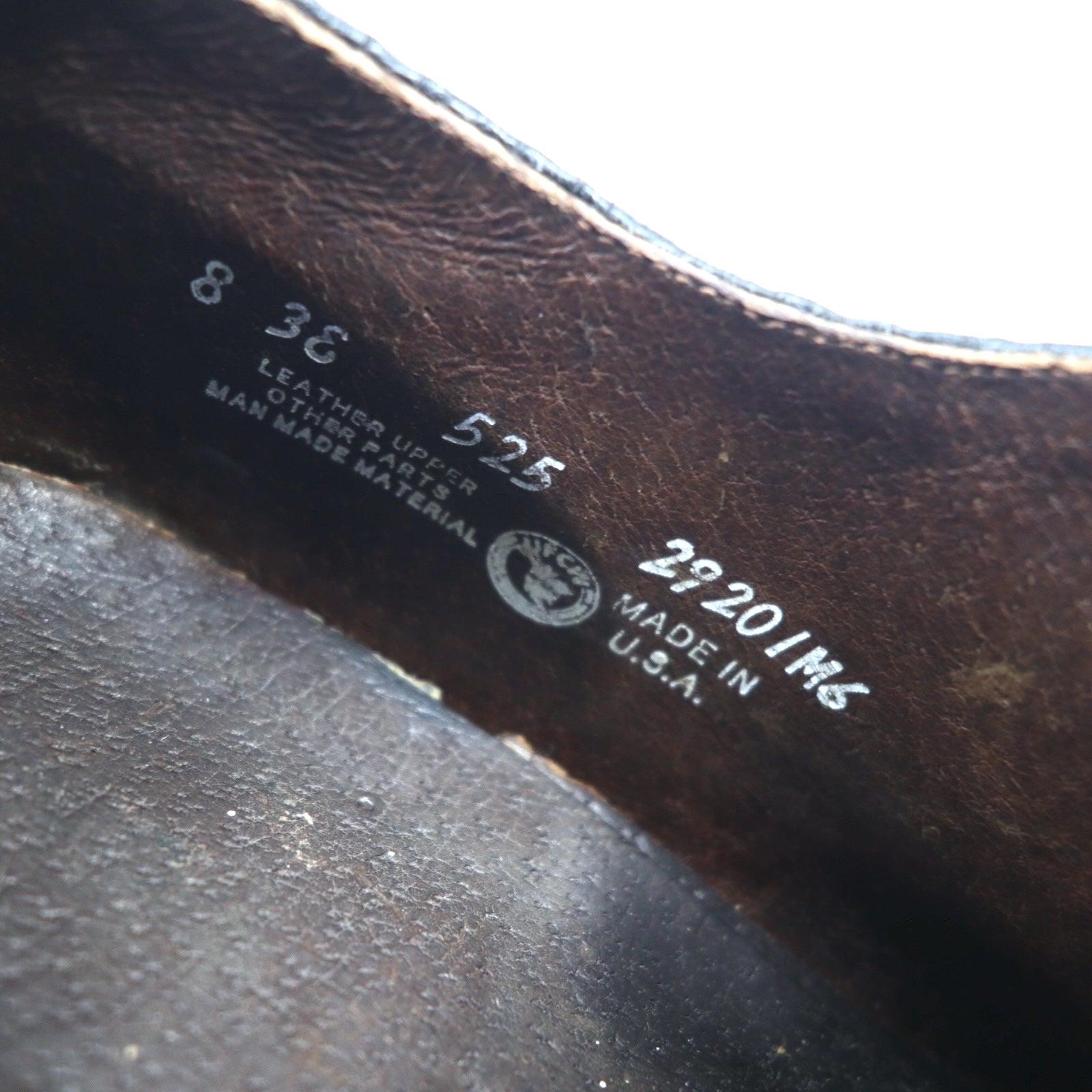 Scarpe eleganti da uomo VINTAGE UFCW, Made in USA, full brogue, medaglione, wingtip, 26 cm, marroni, in pelle, costruzione Goodyear Welt, 29201M6