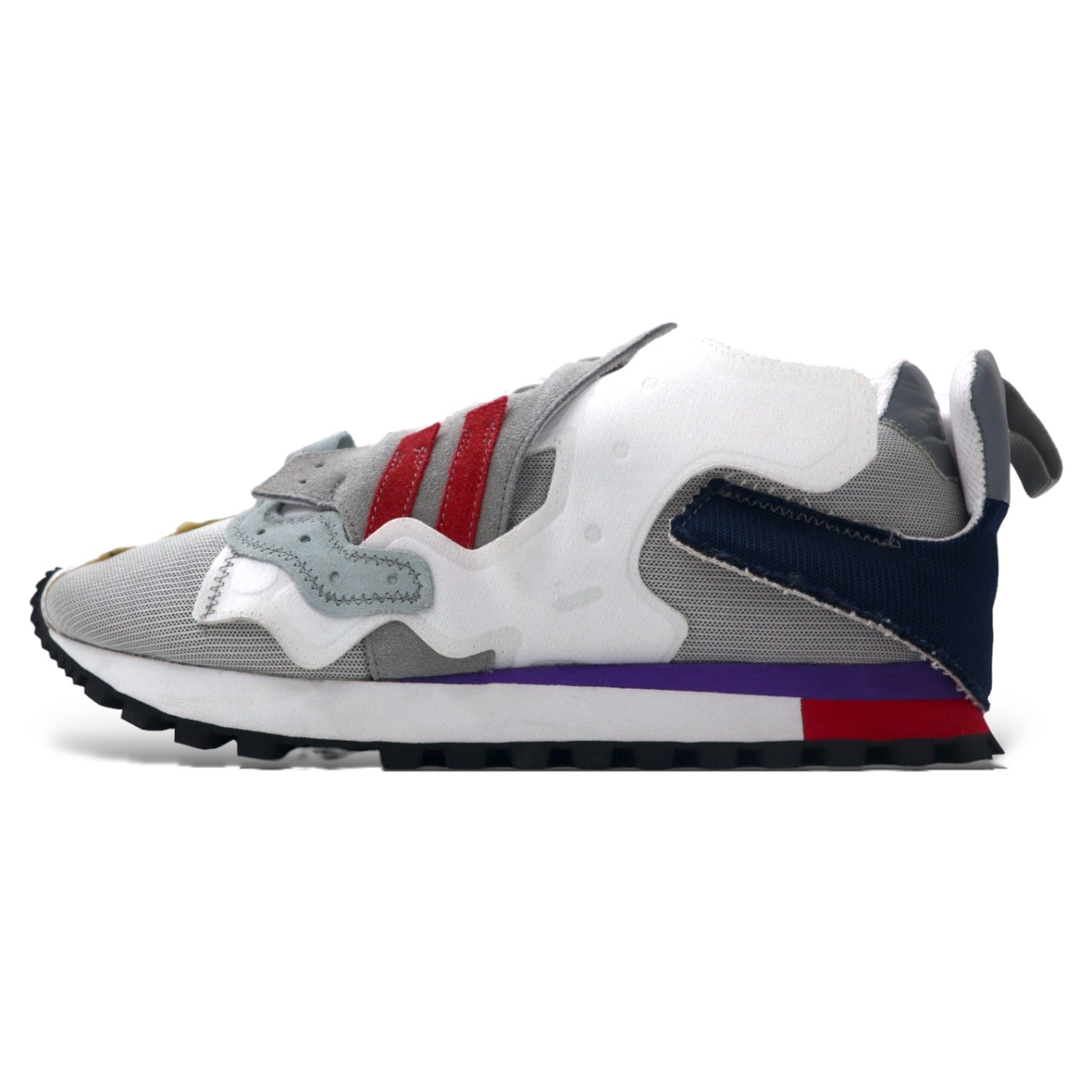 Kolor sneakers rielaborate, ricostruite, "crazy" 28.5cm bianche in camoscio 21WCM-A01501