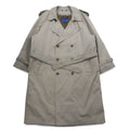 TOWN CRAFT anni '90 trench doppiopetto M beige con fodera rimovibile e cintura, prodotto in Sri Lanka