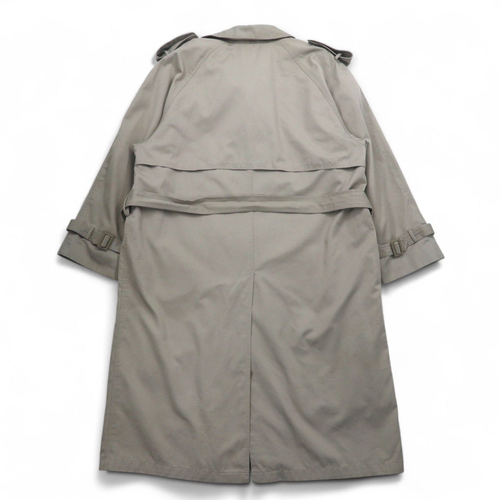 TOWN CRAFT anni '90 trench doppiopetto M beige con fodera rimovibile e cintura, prodotto in Sri Lanka