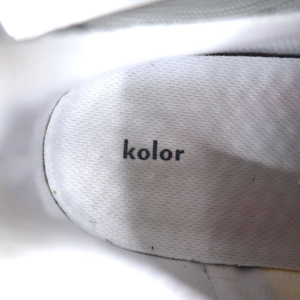 Kolor sneakers rielaborate, ricostruite, "crazy" 28.5cm bianche in camoscio 21WCM-A01501