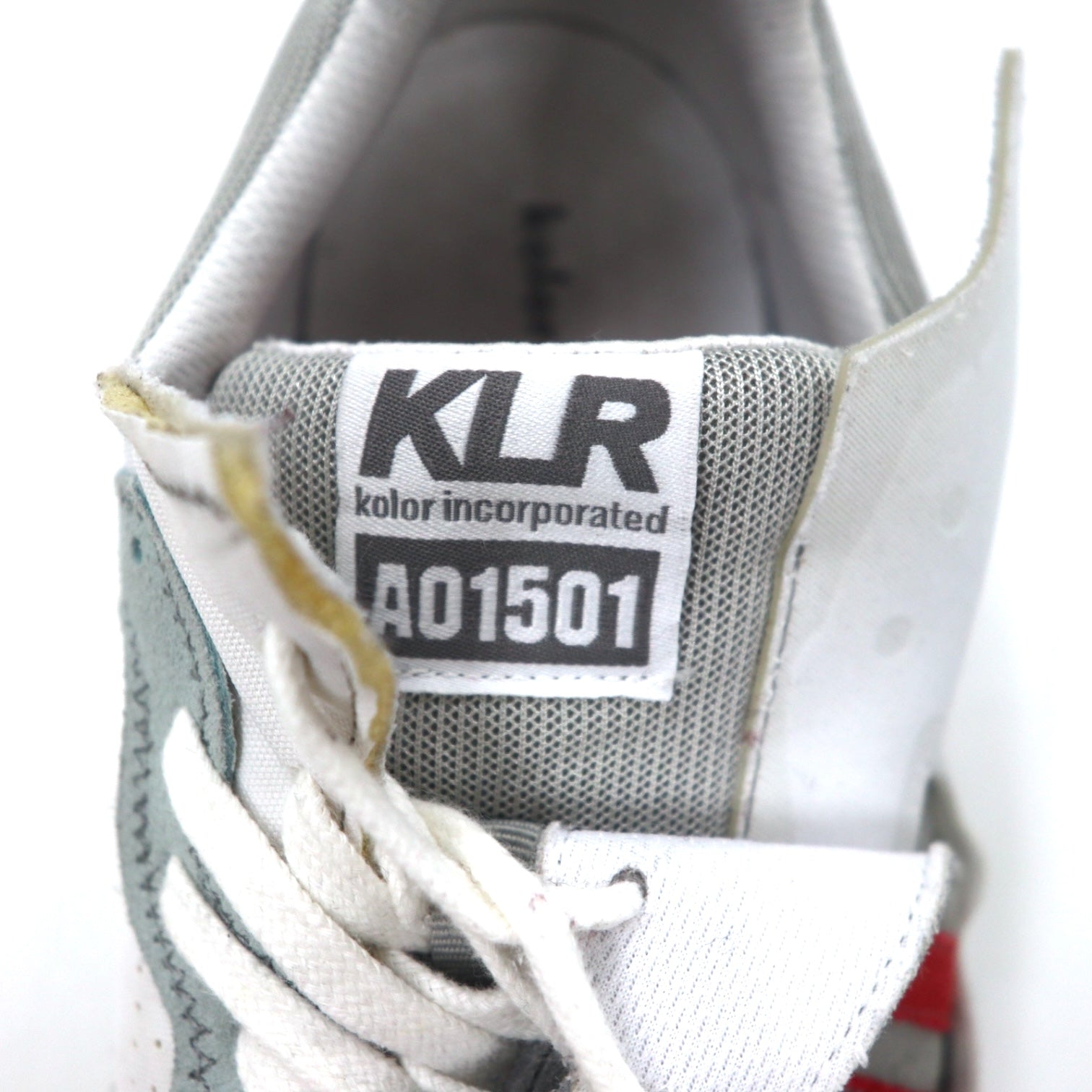 Kolor sneakers rielaborate, ricostruite, "crazy" 28.5cm bianche in camoscio 21WCM-A01501