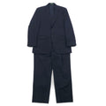 LAUREN RALPH LAUREN カナダ製 90年代 2B スーツ セットアップ L ネイビー ストライプ ウール