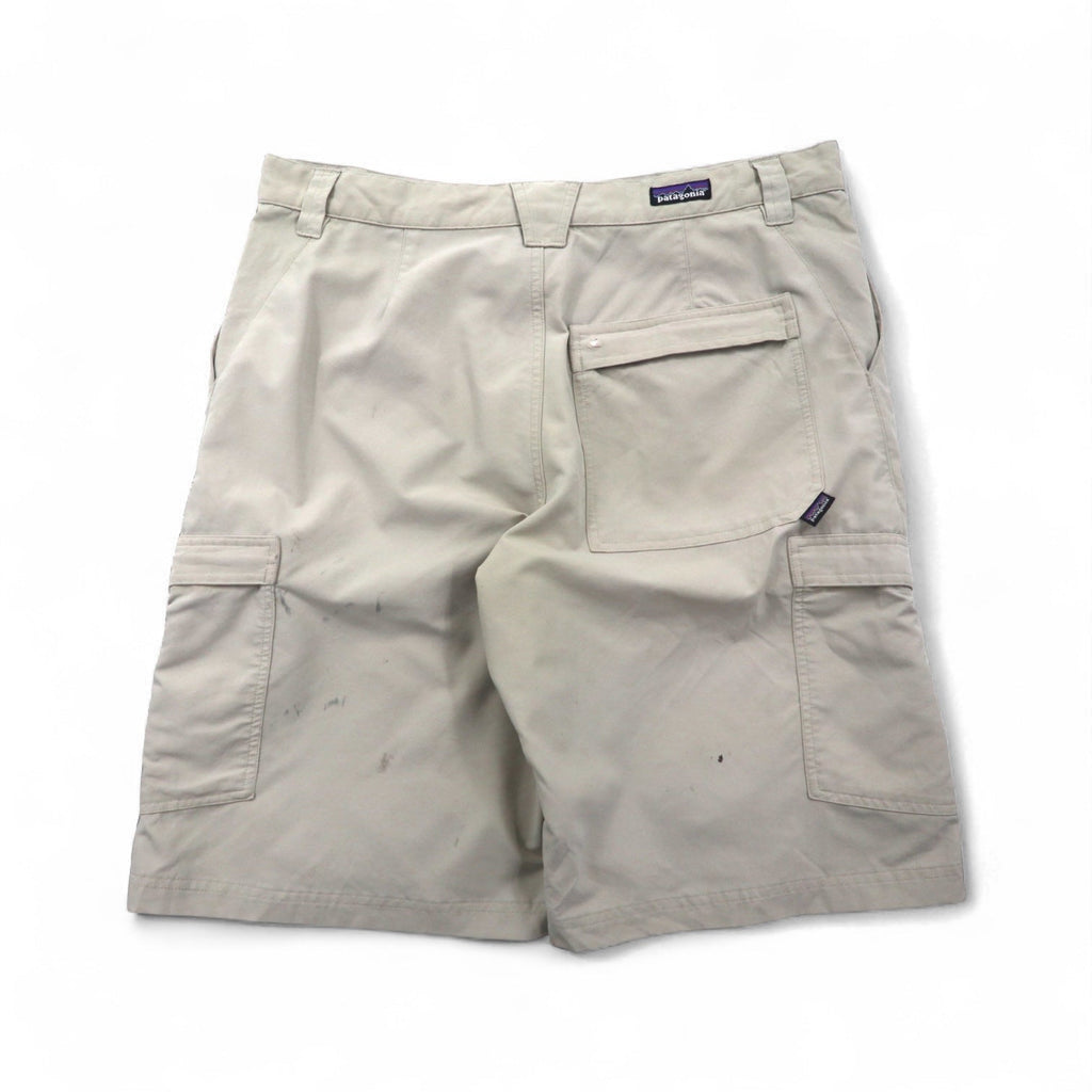 patagonia anni 2000 pantaloncini cargo corti L beige poliestere 11278