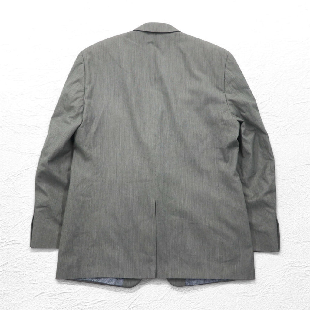 CHAPS 2B テーラードジャケット スーツ L グレー 裏地 ペイズリー
