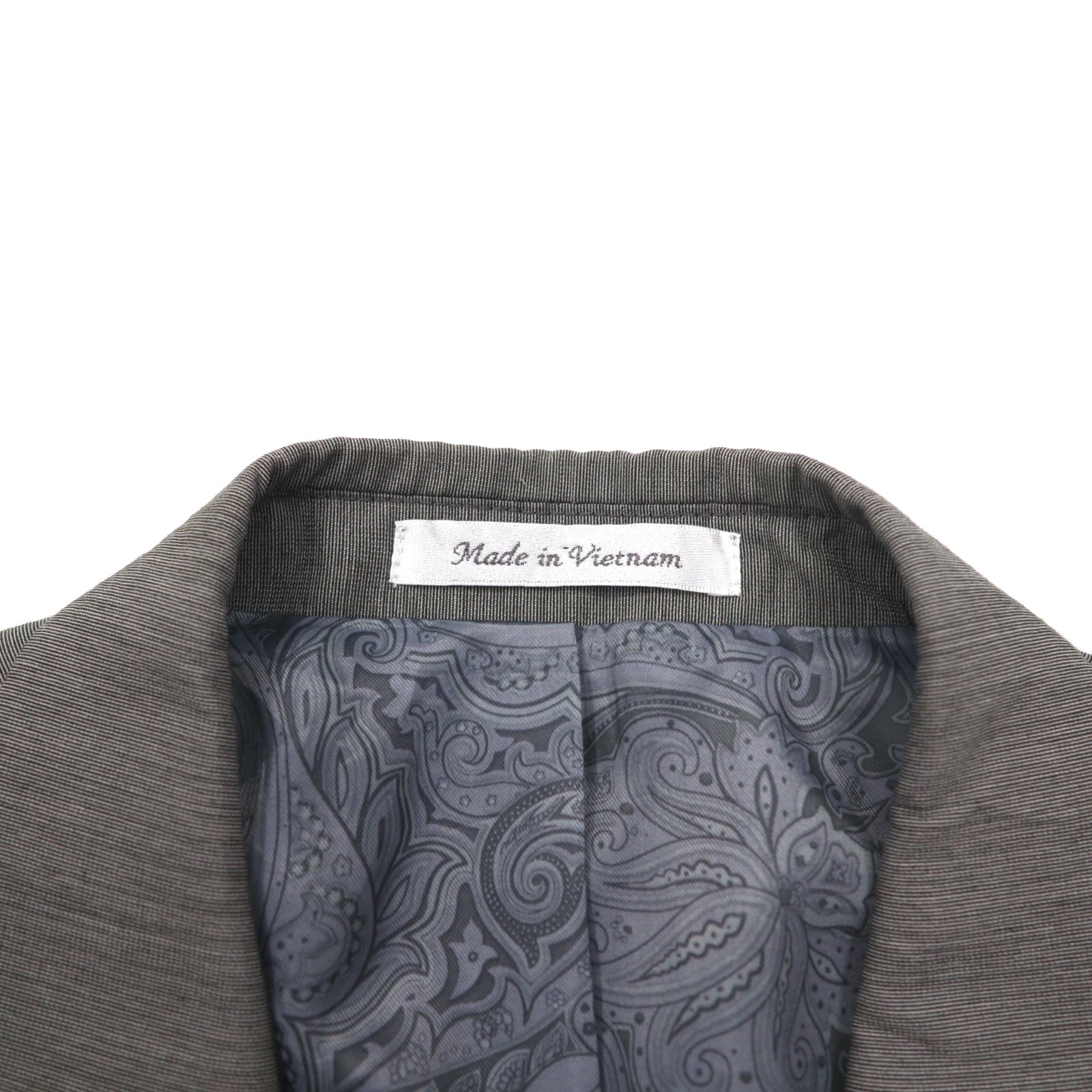 Giacca da completo sartoriale CHAPS 2B L grigio, fodera a fantasia Paisley