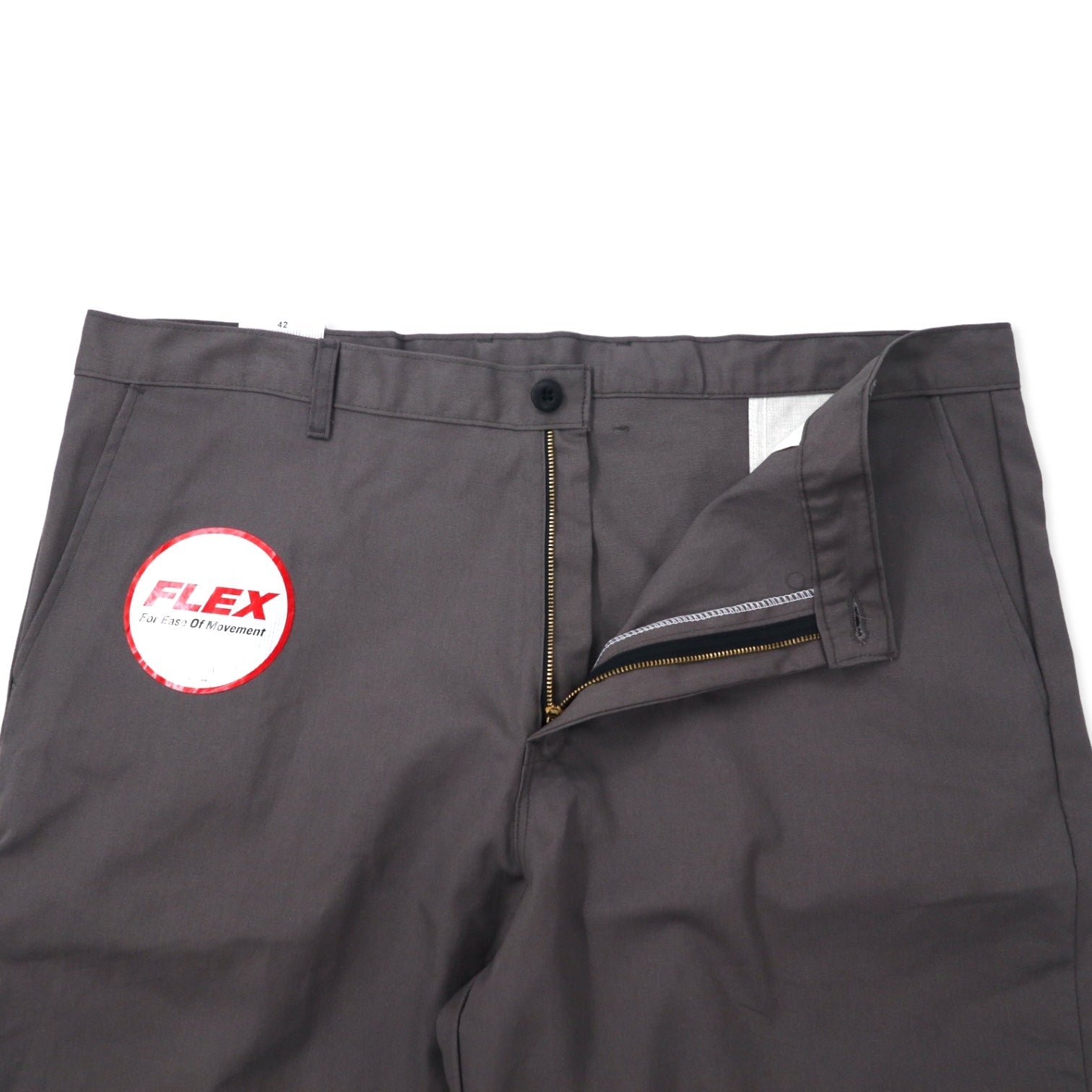 Dickies Pantaloncini da lavoro vestibilità comoda, 42, grigi, poliestere cotone FLEX, fabbricati in Honduras, nuovi