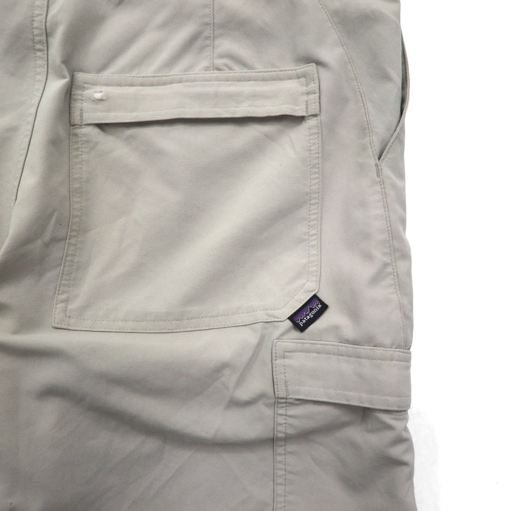 patagonia anni 2000 pantaloncini cargo corti L beige poliestere 11278
