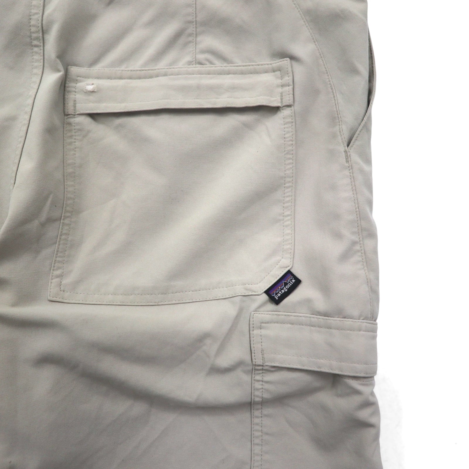 patagonia anni 2000 pantaloncini cargo corti L beige poliestere 11278