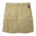 Dickies Pantaloncini cargo relaxed fit, bermuda, taglia 42, beige, poliestere cotone, FLEX, Made in Nicaragua, nuovo con etichette.