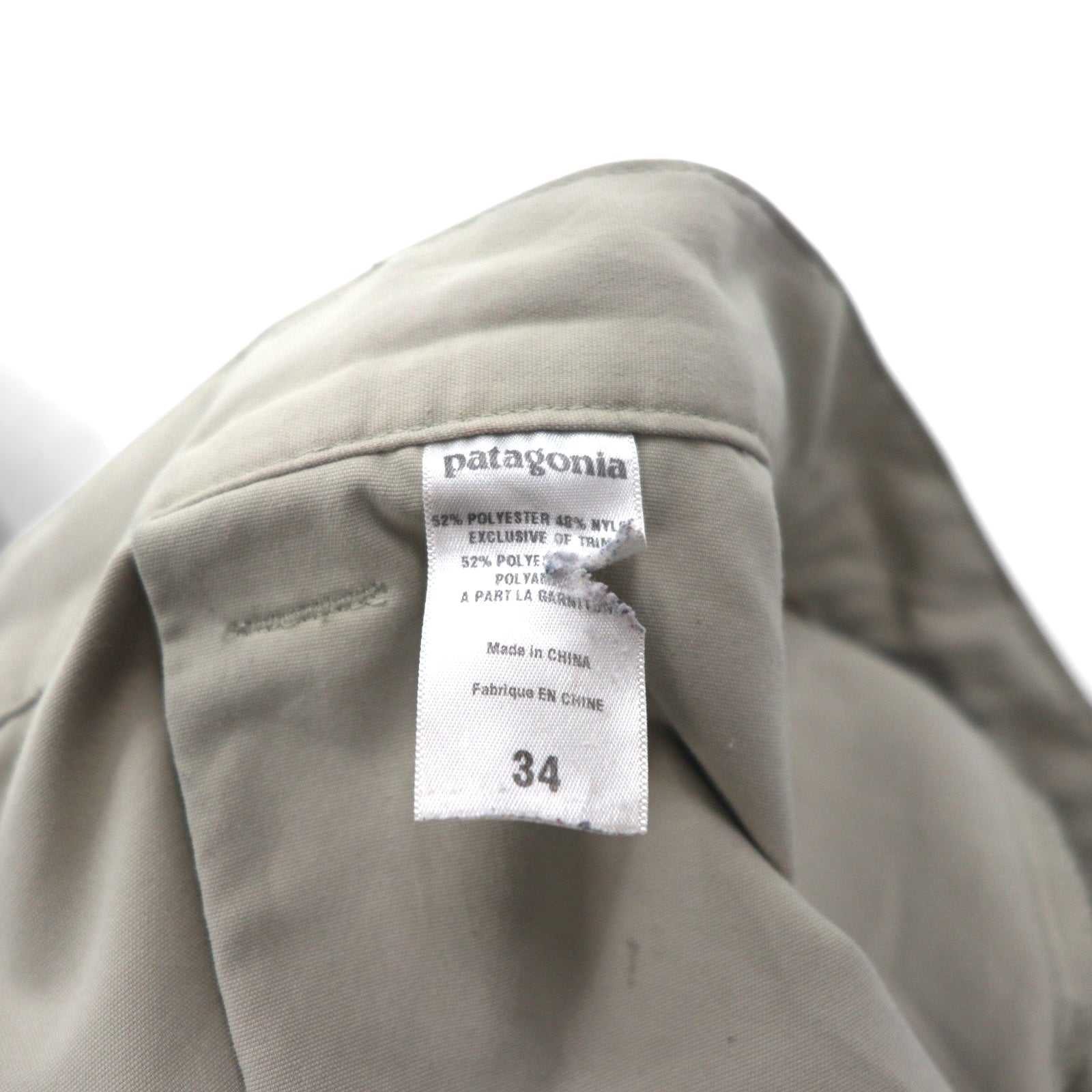 patagonia anni 2000 pantaloncini cargo corti L beige poliestere 11278