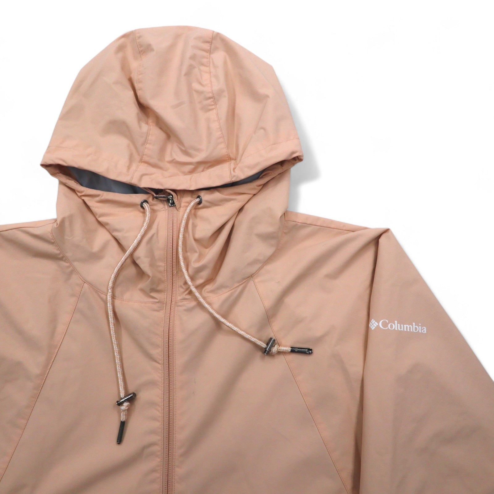Giacca Columbia Parka Mountain Parka Giacca Antipioggia L Rosa Nylon Coulisse