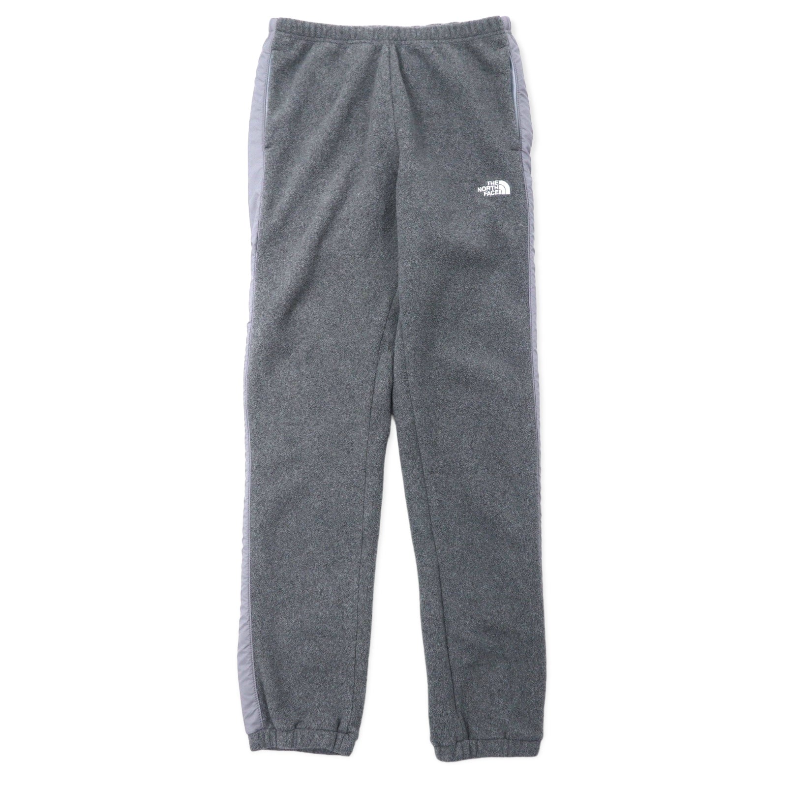 THE NORTH FACE Pantaloni in pile easy-fit XL Grigio Poliestere A righe sul lato US standard Fabbricati a El Salvador