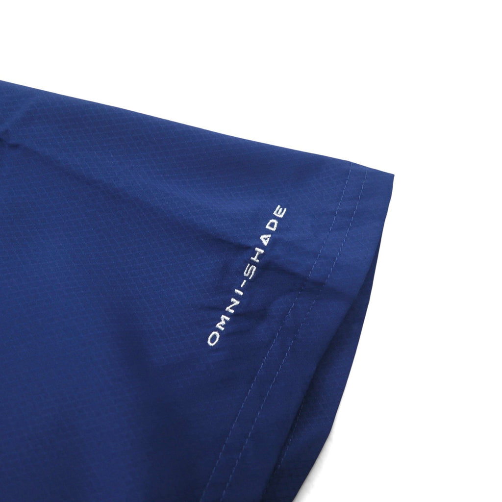 Columbia PFG Omni-Shade Slack Tide Camp Shirt, Camicia da pesca, XL, Blu navy, Poliestere, FM7042