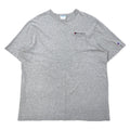 Champion anni '90 T-shirt taschino 3XL grigia cotone etichetta blu logo ricamato oversized