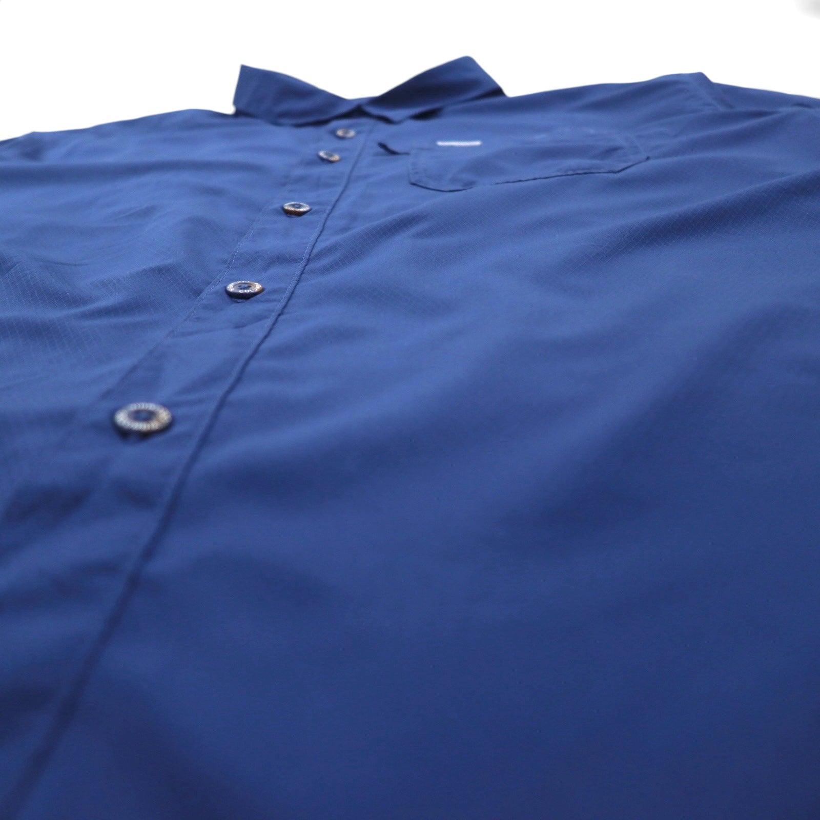 Columbia PFG Omni-Shade Slack Tide Camp Shirt, Camicia da pesca, XL, Blu navy, Poliestere, FM7042