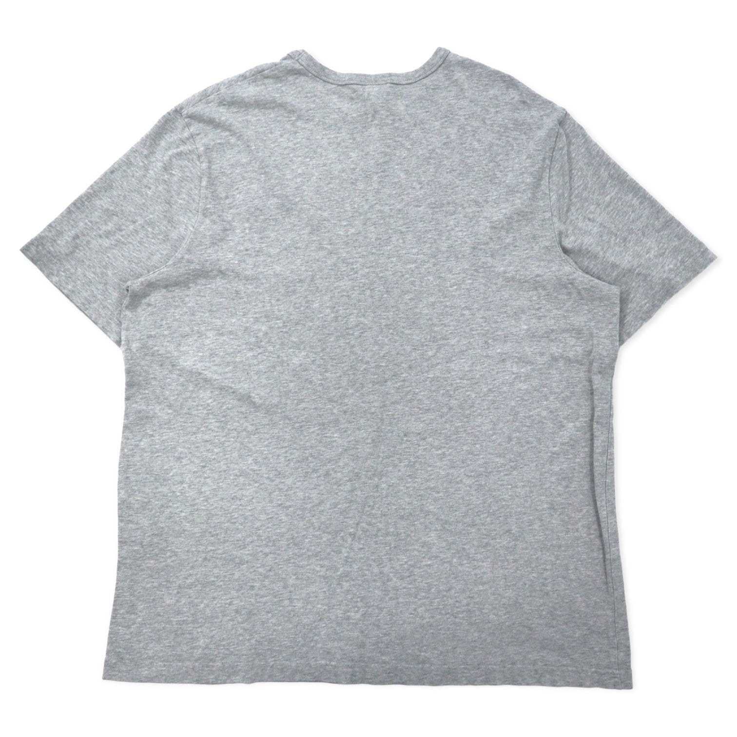 Champion 90年代 Tシャツ ポケT 3XL グレー コットン バータグ ワンポイントロゴ刺繍 ビッグサイズ