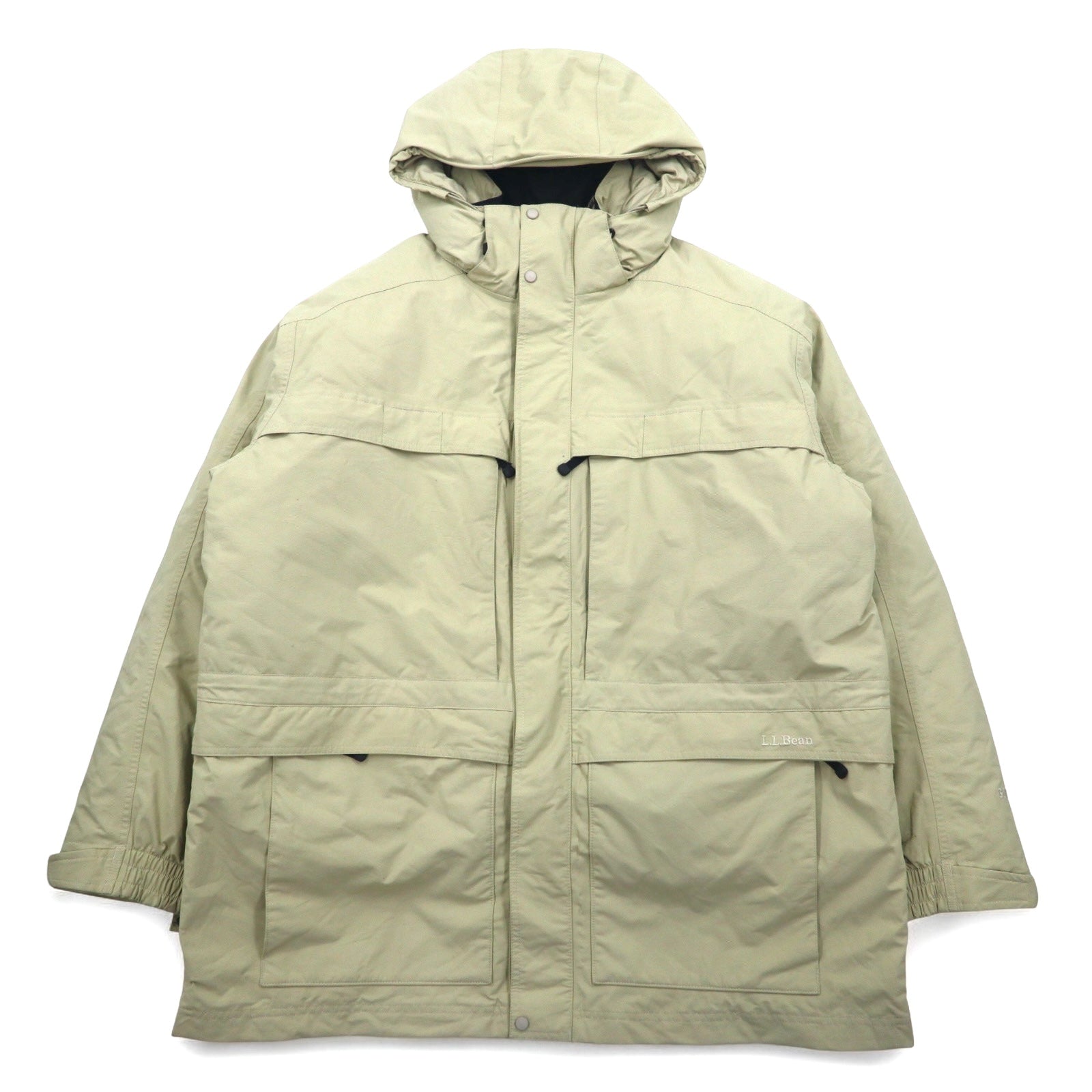 L.L.Bean 3WAY Giacca Piumino GORE-TEX Mountain Parka XXL Beige Maine Warden's 3-in-1 Parka JMY5