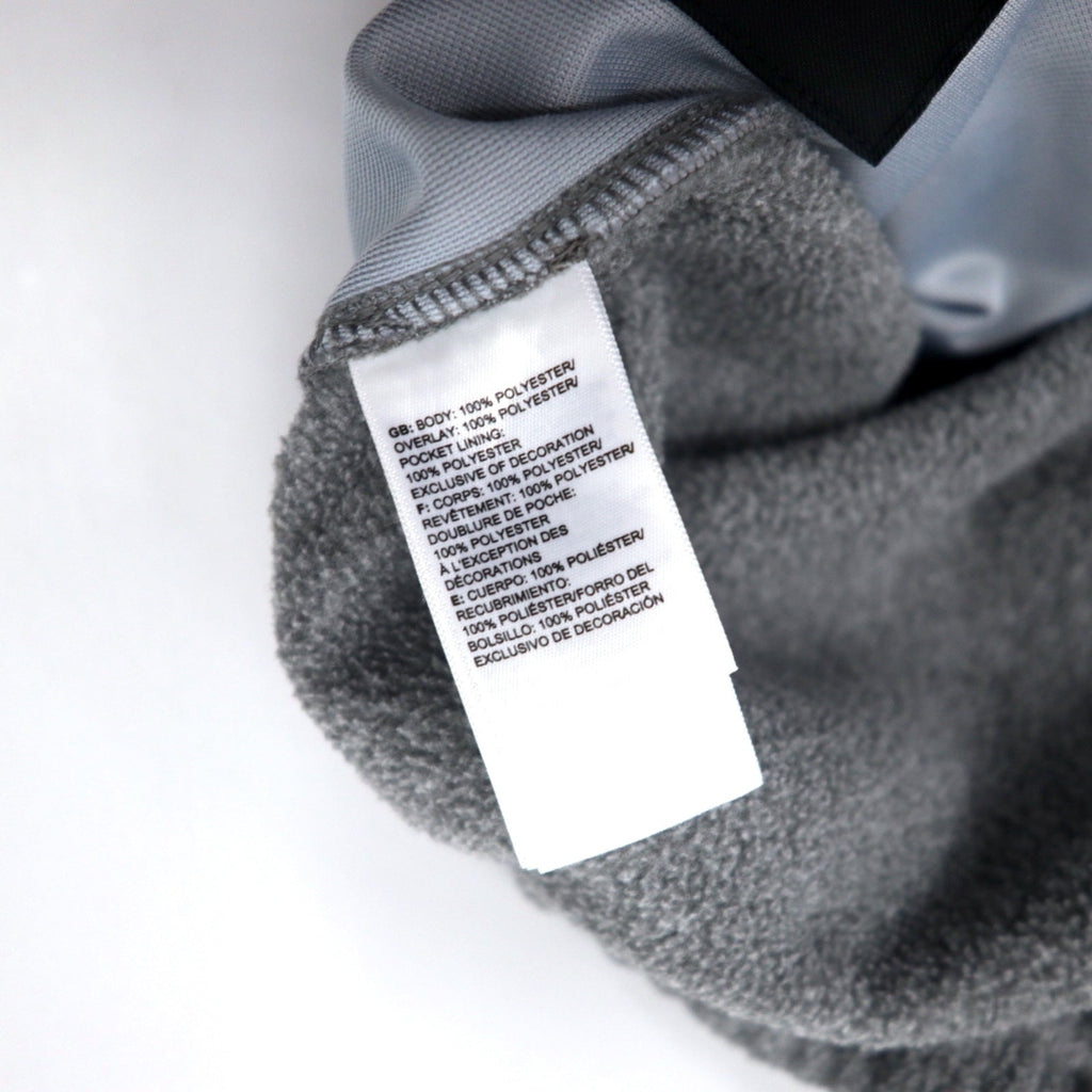 THE NORTH FACE Pantaloni in pile easy-fit XL Grigio Poliestere A righe sul lato US standard Fabbricati a El Salvador