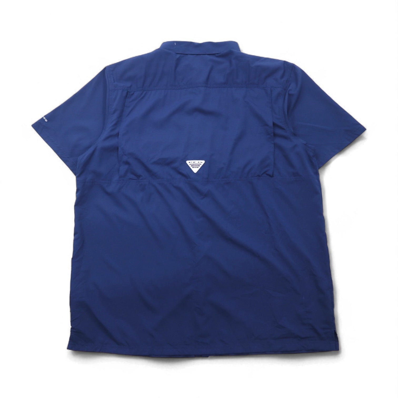Columbia PFG Omni-Shade Slack Tide Camp Shirt, Camicia da pesca, XL, Blu navy, Poliestere, FM7042