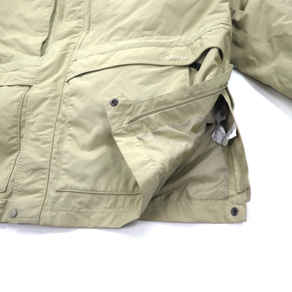 L.L.Bean 3WAY Giacca Piumino GORE-TEX Mountain Parka XXL Beige Maine Warden's 3-in-1 Parka JMY5