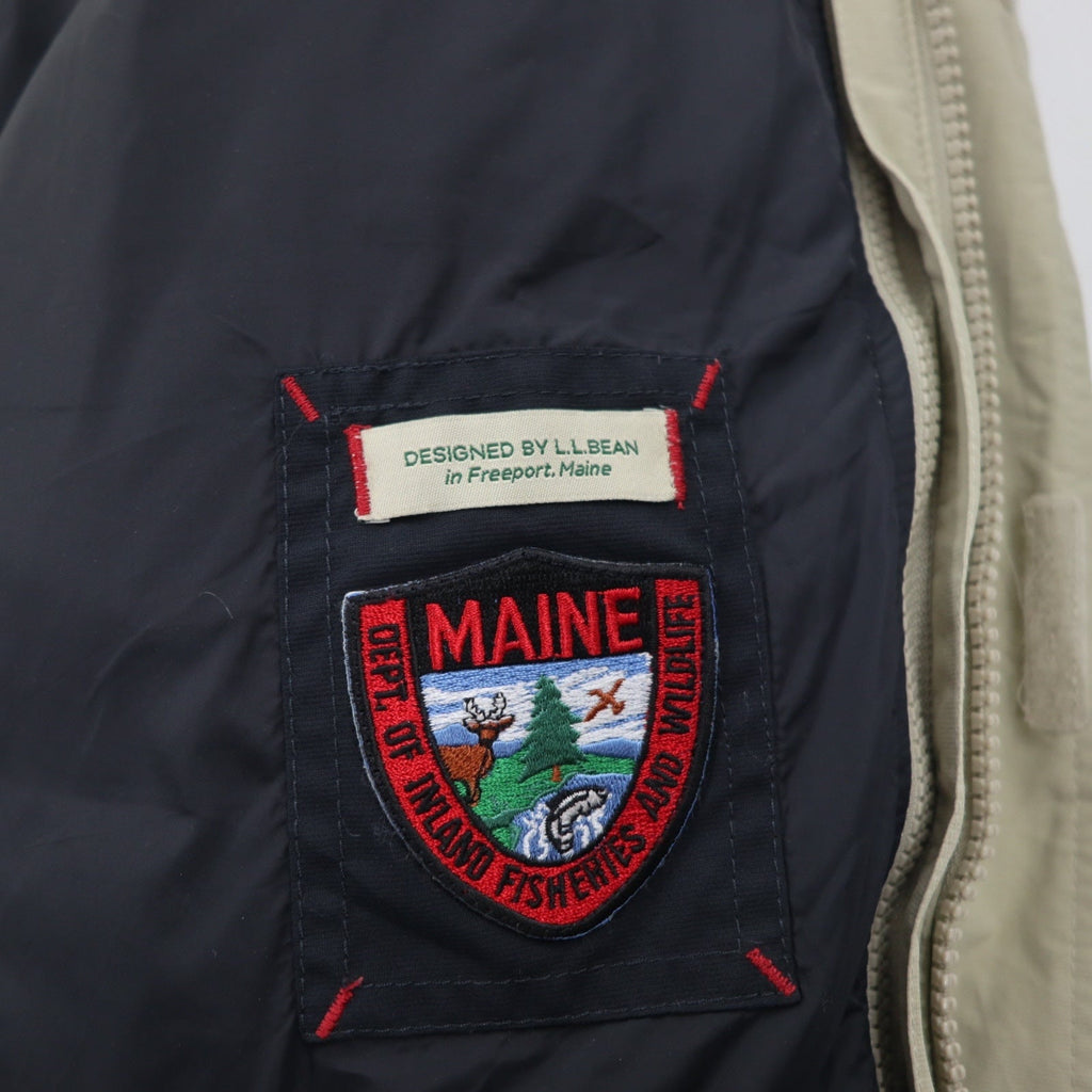 L.L.Bean 3WAY Giacca Piumino GORE-TEX Mountain Parka XXL Beige Maine Warden's 3-in-1 Parka JMY5