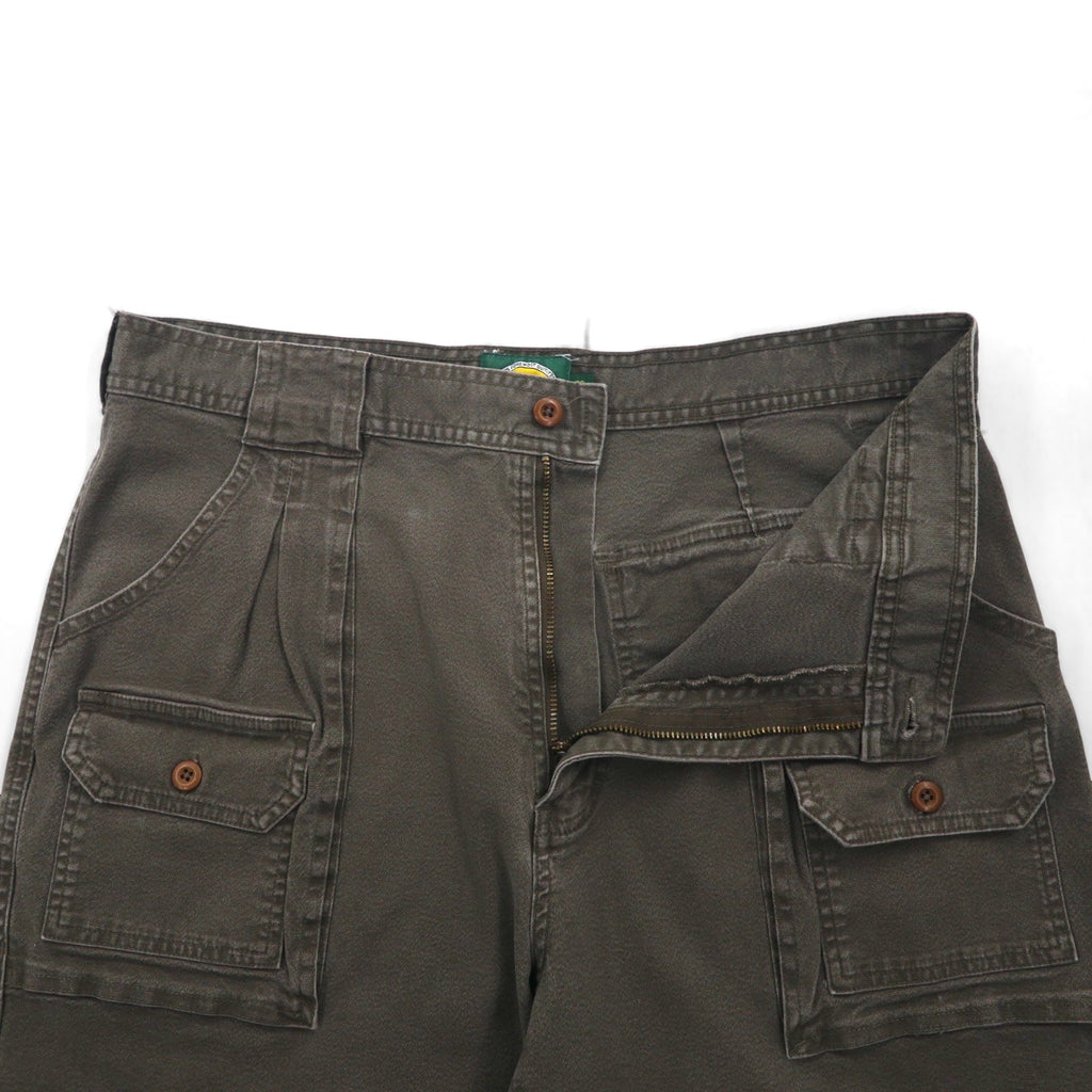 Cabela's 90年代 ブッシュ ショートパンツ ハーフパンツ L カーキ コットン ポケット