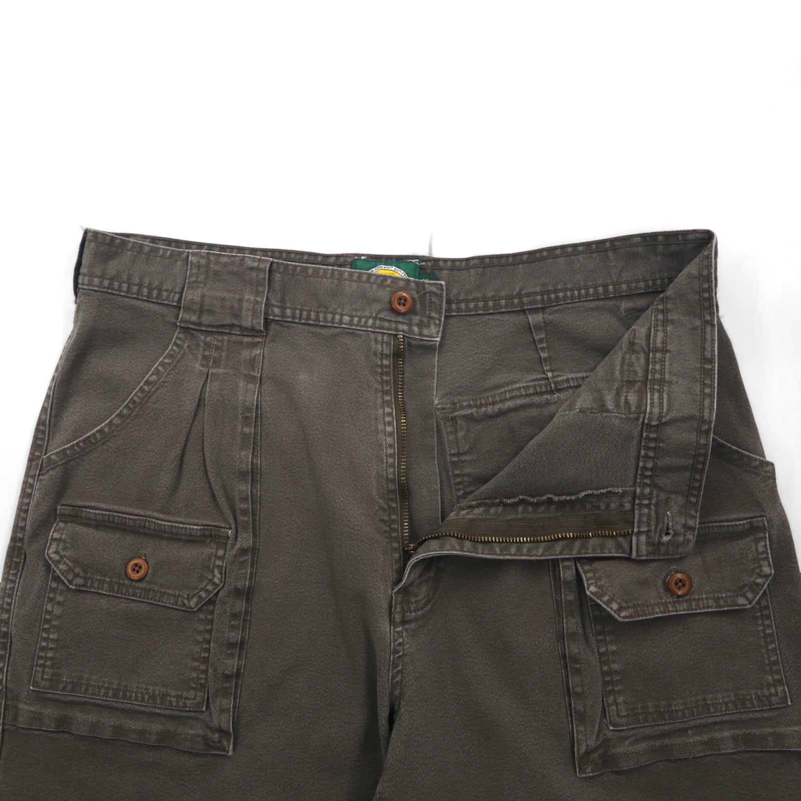 Cabela's anni '90, pantaloncini bush, pantaloncini corti, taglia L, cachi, cotone, tasche