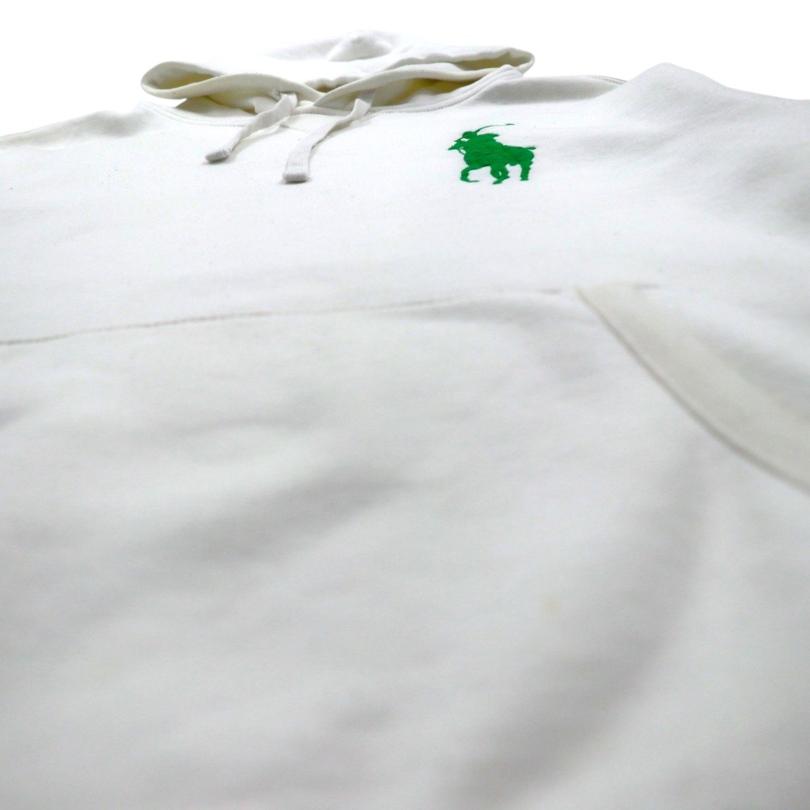 Polo Ralph Lauren ビッグポニー プルオーバー パーカー M ホワイト コットン
