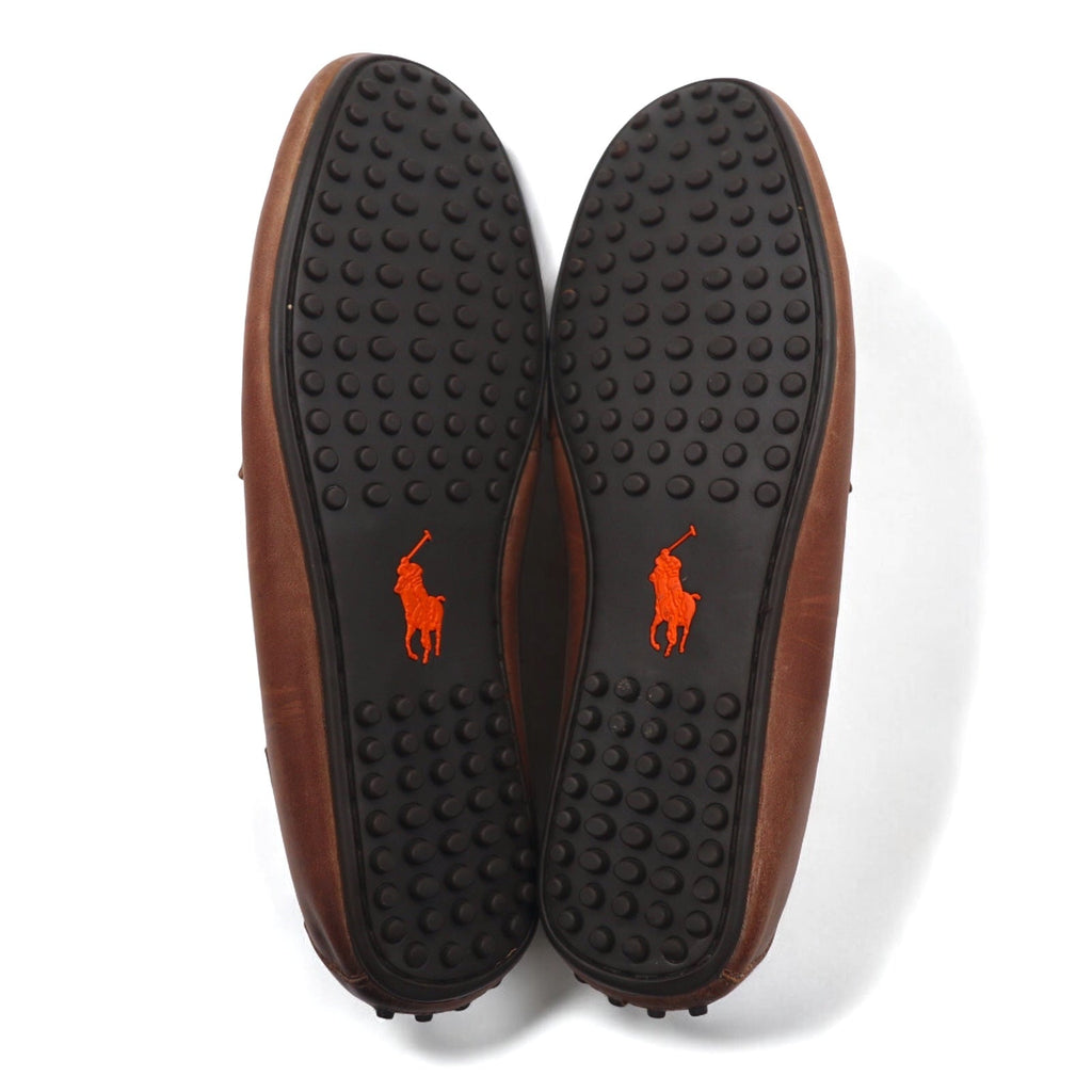 POLO RALPH LAUREN Mocassini Driving Loafers 28.5cm Marroni Pelle Woodley Driving Loafers 14557