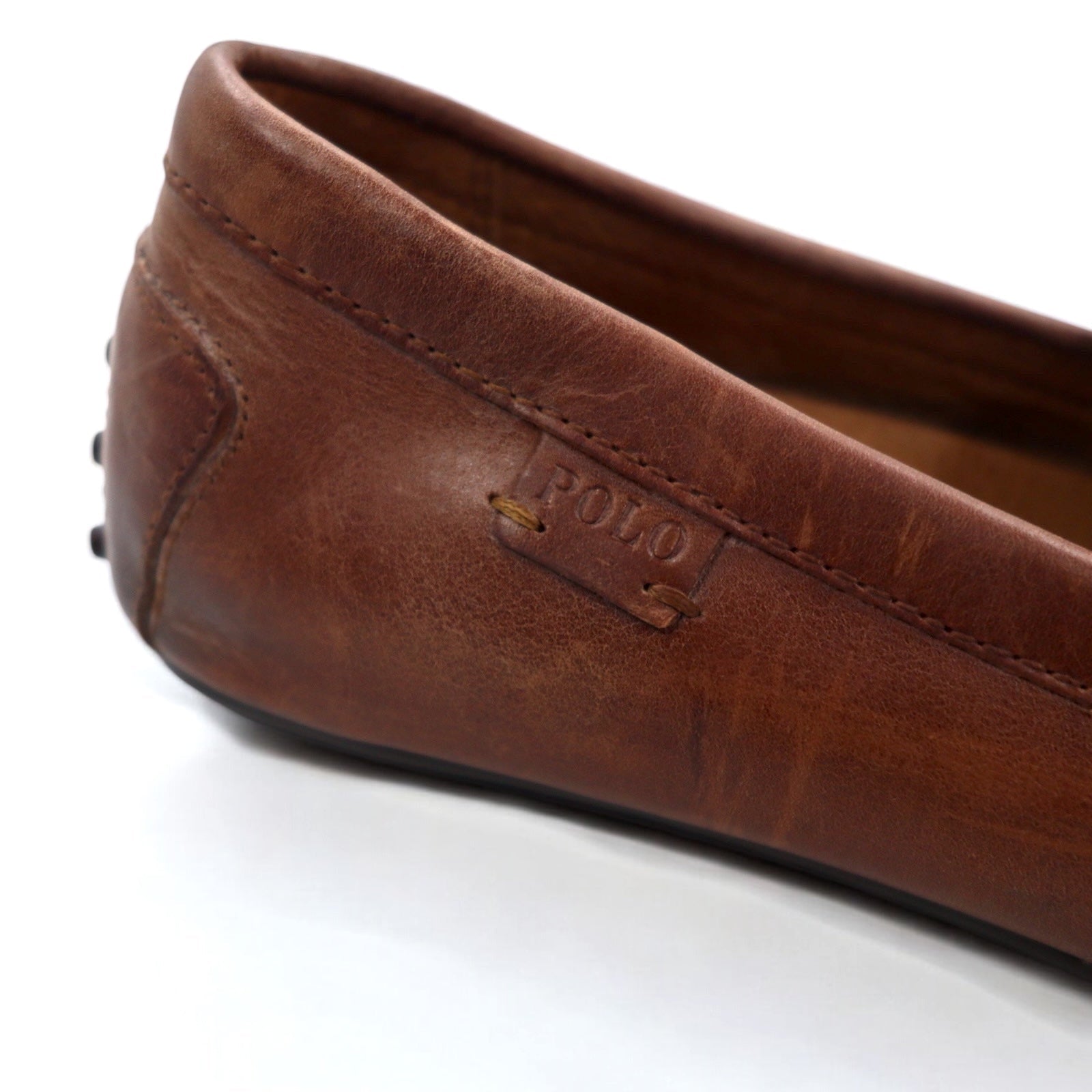 POLO RALPH LAUREN Mocassini Driving Loafers 28.5cm Marroni Pelle Woodley Driving Loafers 14557