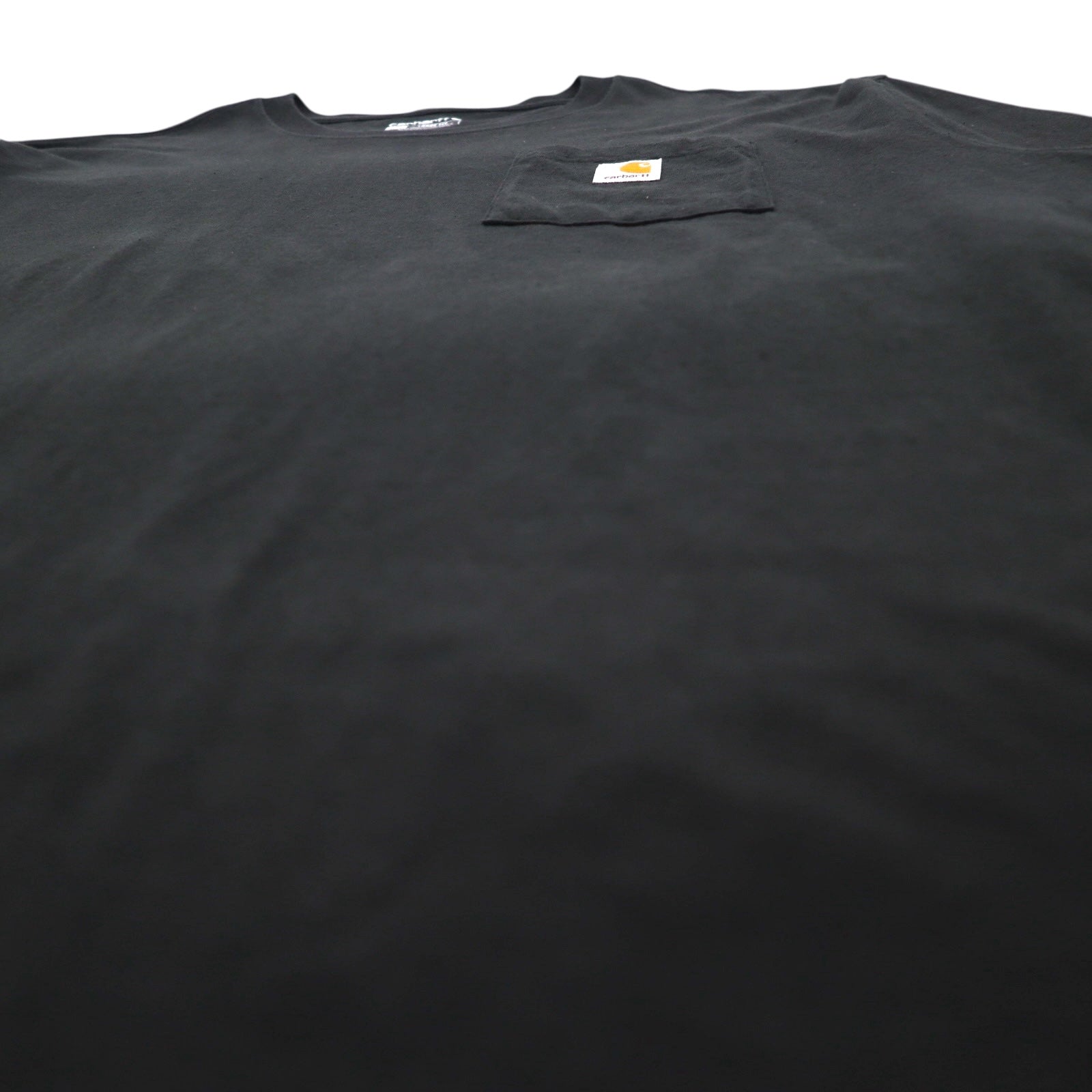 Carhartt T-shirt a maniche lunghe con taschino vestibilità comoda, 2XL, LOOSE FIT, nero, K126, made in Guatemala
