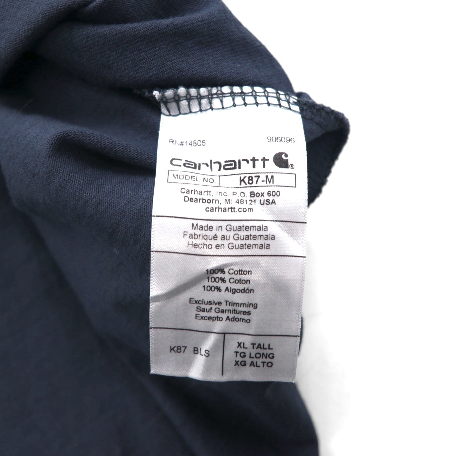 T-shirt con taschino Carhartt Loose Fit XL grigio cotone