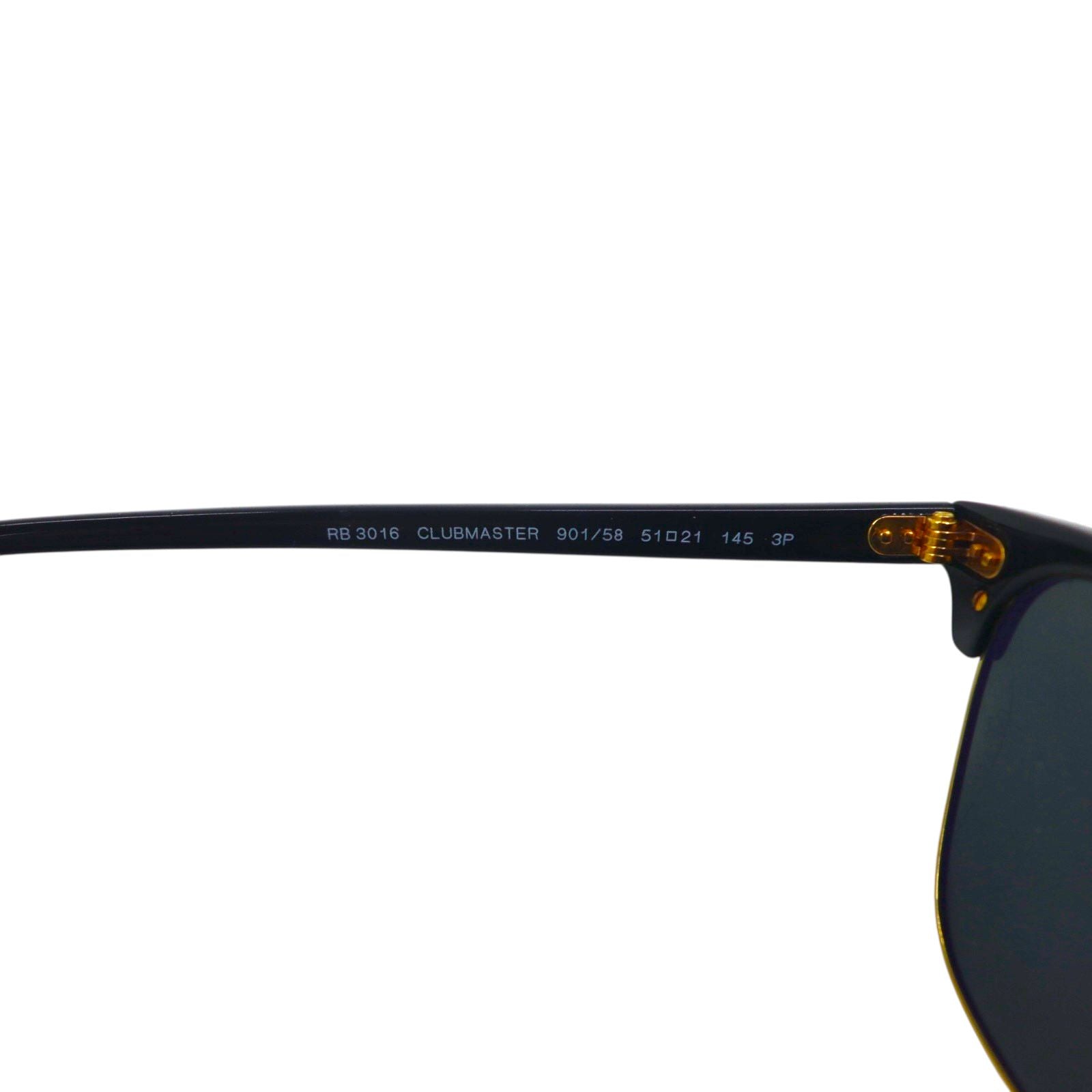 Ray-Ban ポラライズド polarized 偏光レンズ クラブマスター CLUB MASTER サングラス RB3016 901/58 51-21 145 3P ハーフリム