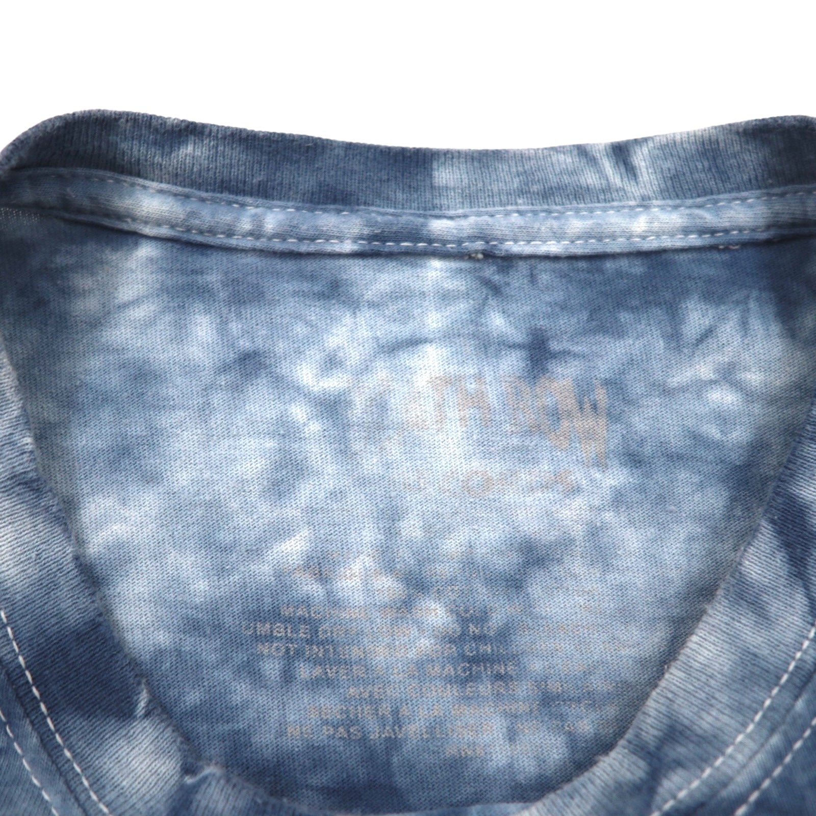 T-Shirt Tie-Dye DEATH ROW RECORDS Etichetta Hip-Hop L Navy Cotone