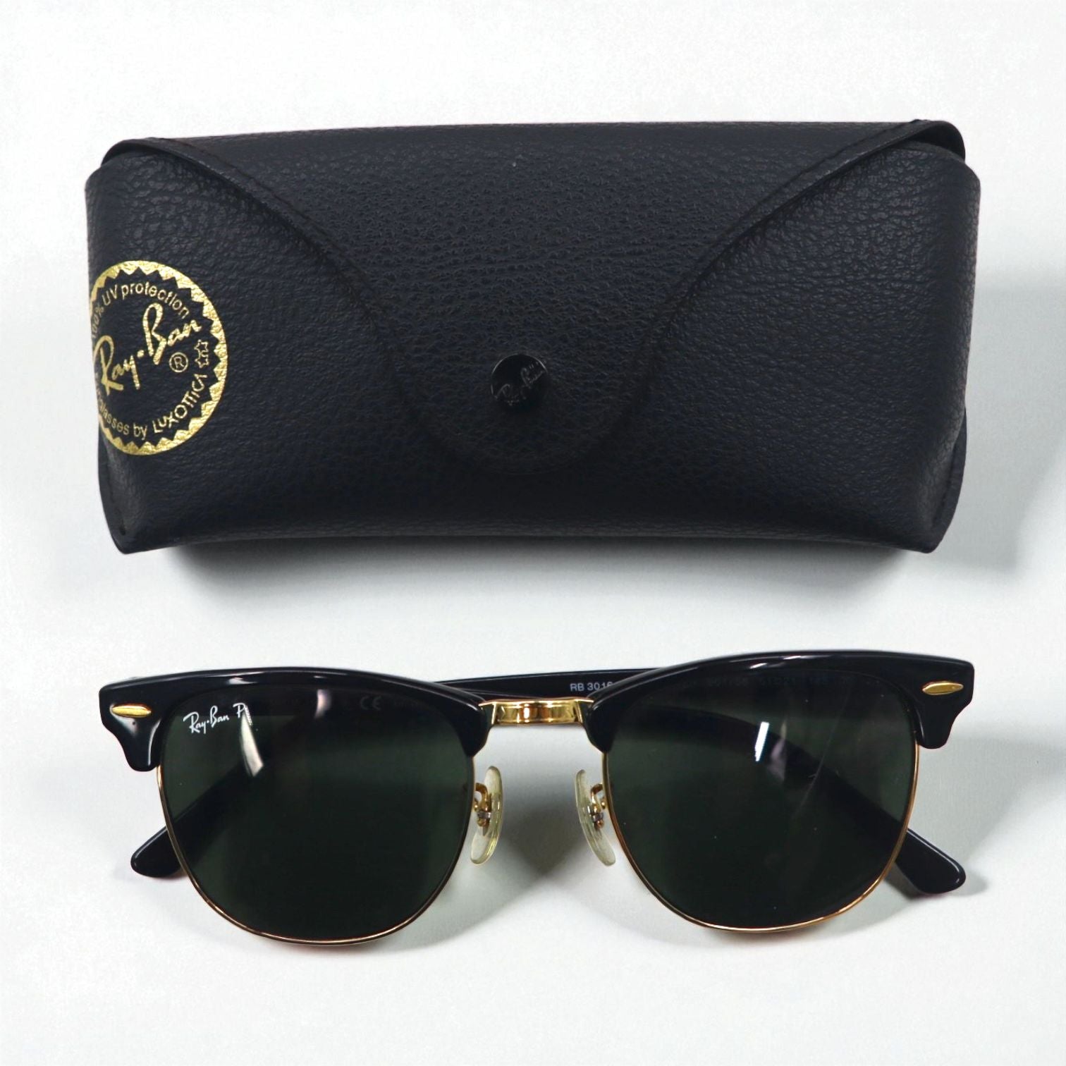 Ray-Ban ポラライズド polarized 偏光レンズ クラブマスター CLUB MASTER サングラス RB3016 901/58 51-21 145 3P ハーフリム