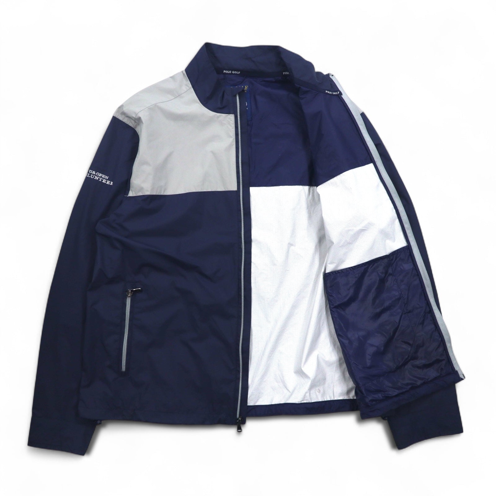 POLO GOLF RALPH LAUREN シェルジャケット ナイロンジャケット L ネイビー 防水 パッカブル U.S.OPEN CHAMPIONSHIPS