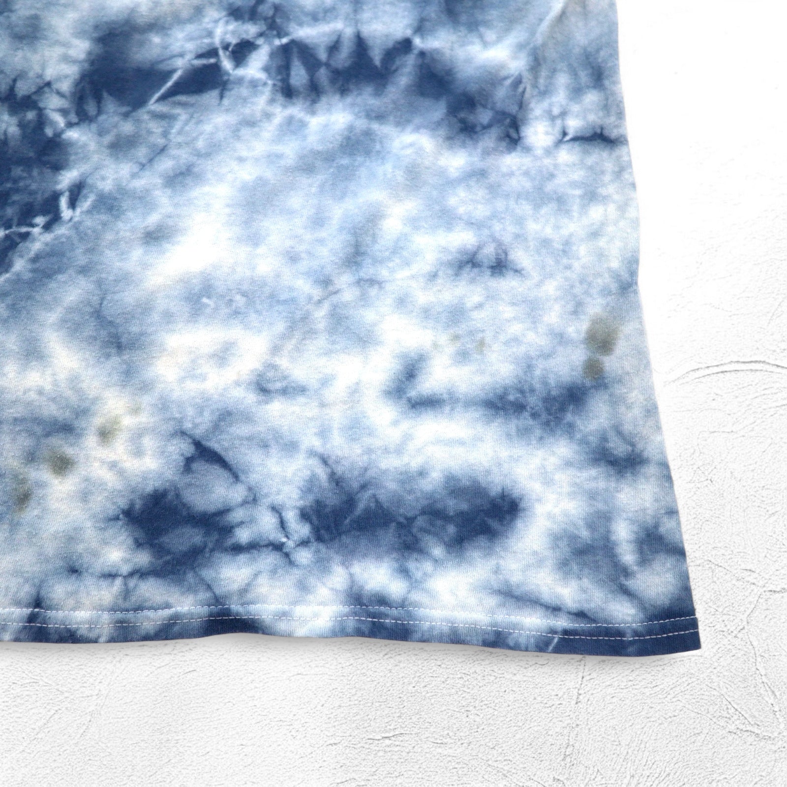 T-Shirt Tie-Dye DEATH ROW RECORDS Etichetta Hip-Hop L Navy Cotone