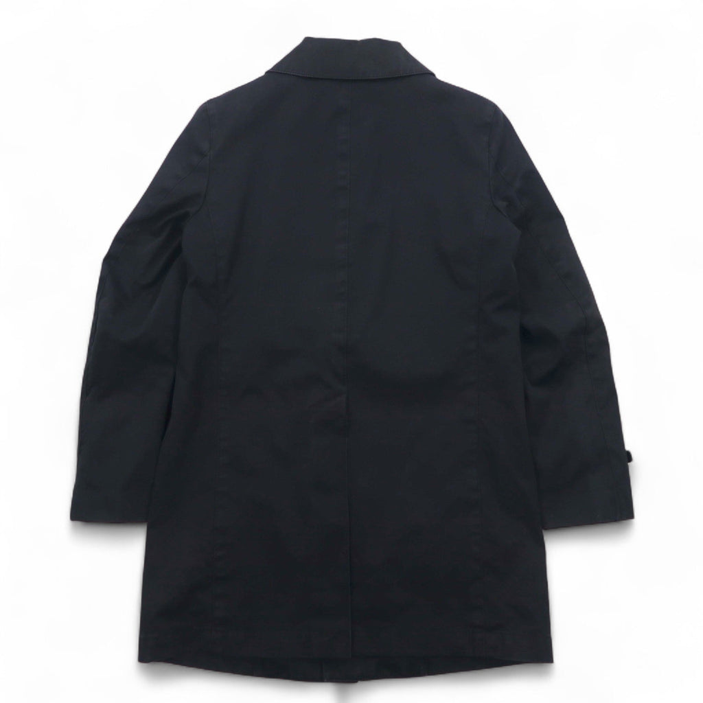 TOMORROWLAND Cappotto monopetto S nero cotone con fodera rimovibile in cashmere e seta